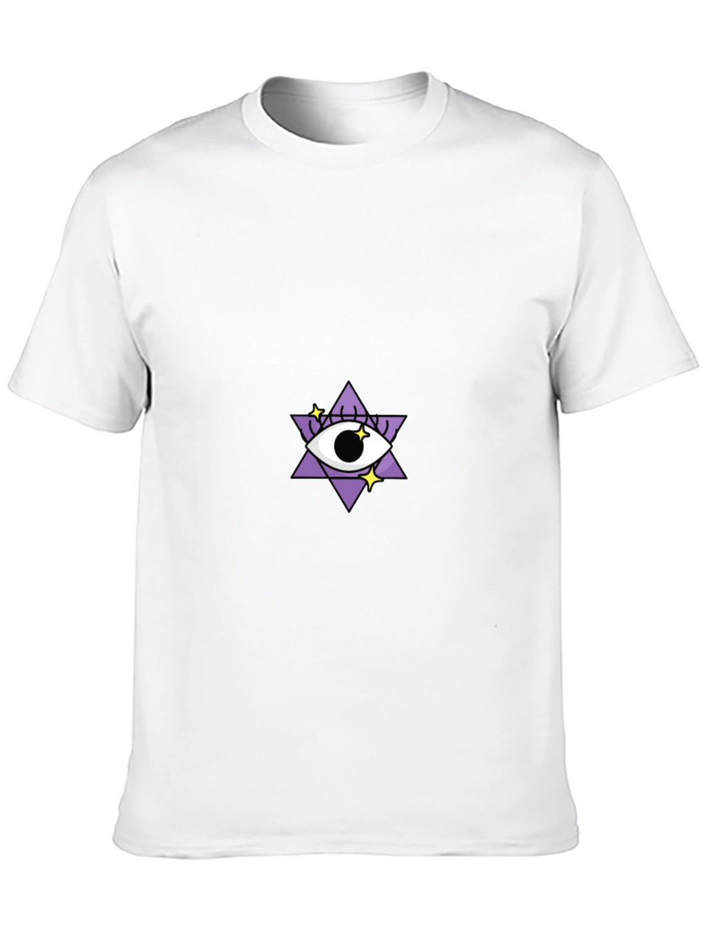 Eye Star Graphic Tee - Stylish Black T-Shirt