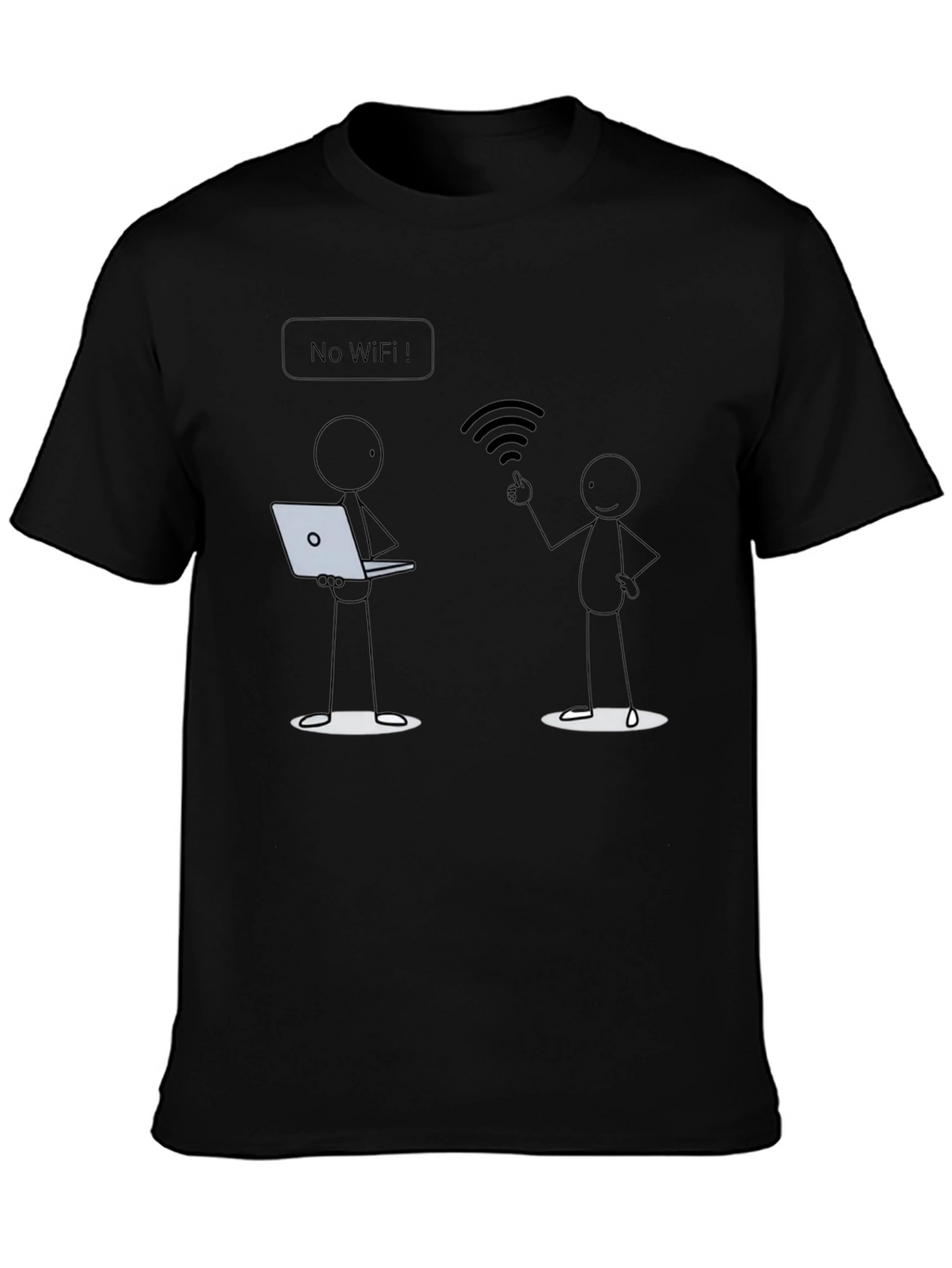 No Wifi Funny T-Shirt