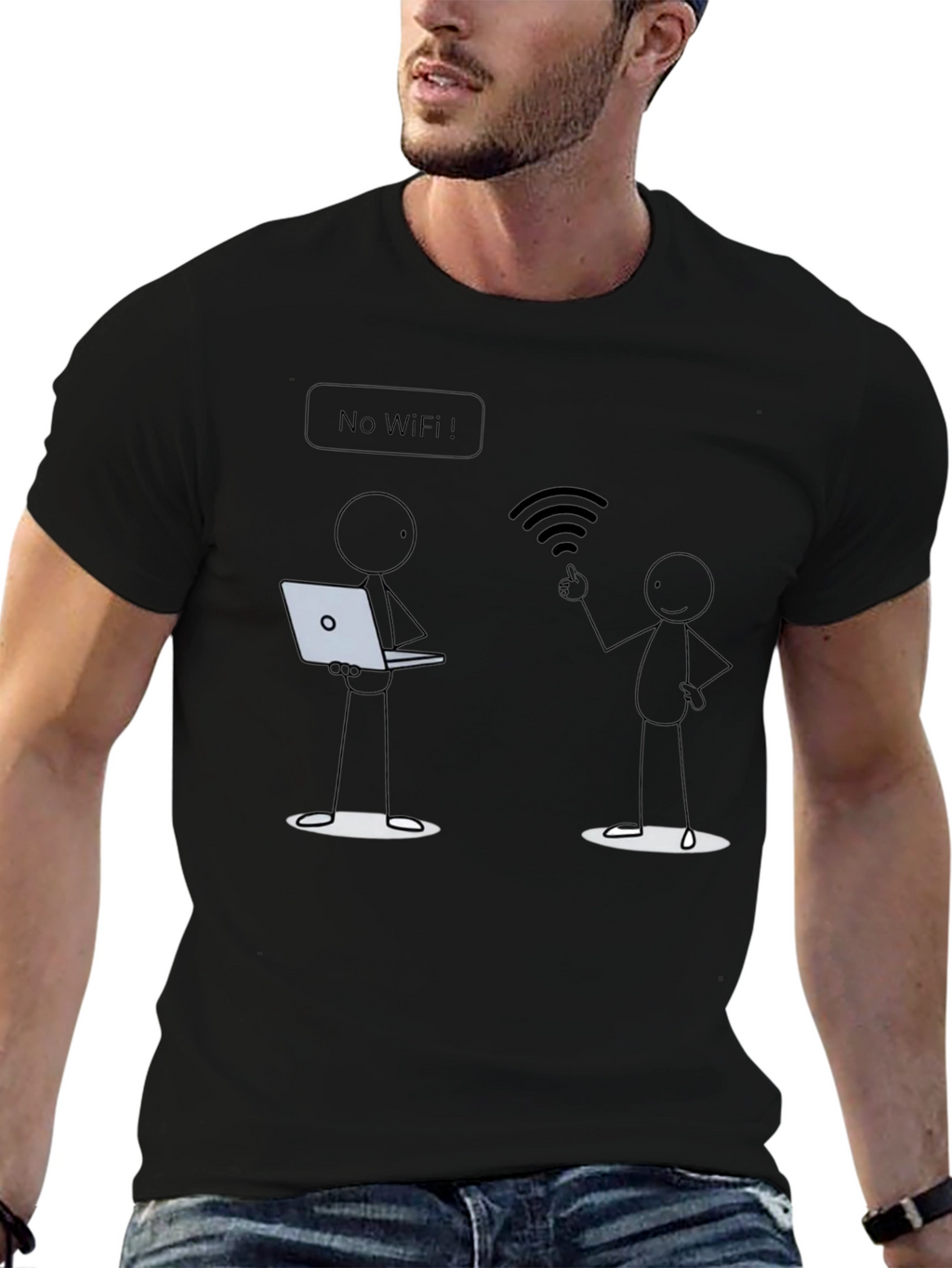 No Wifi Funny T-Shirt
