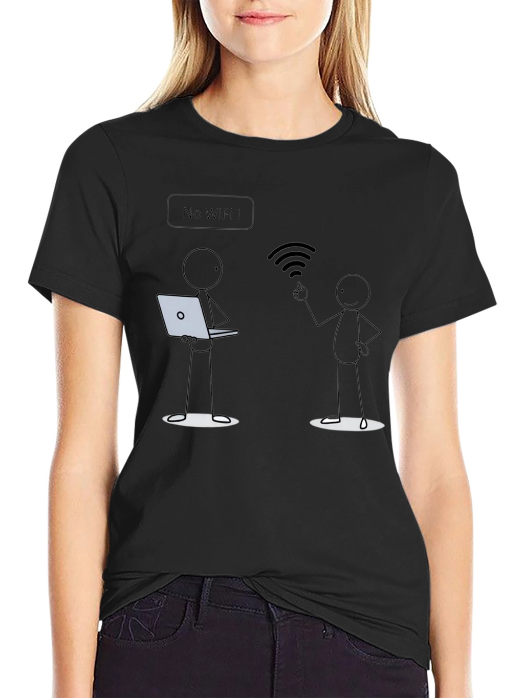 No Wifi Funny T-Shirt