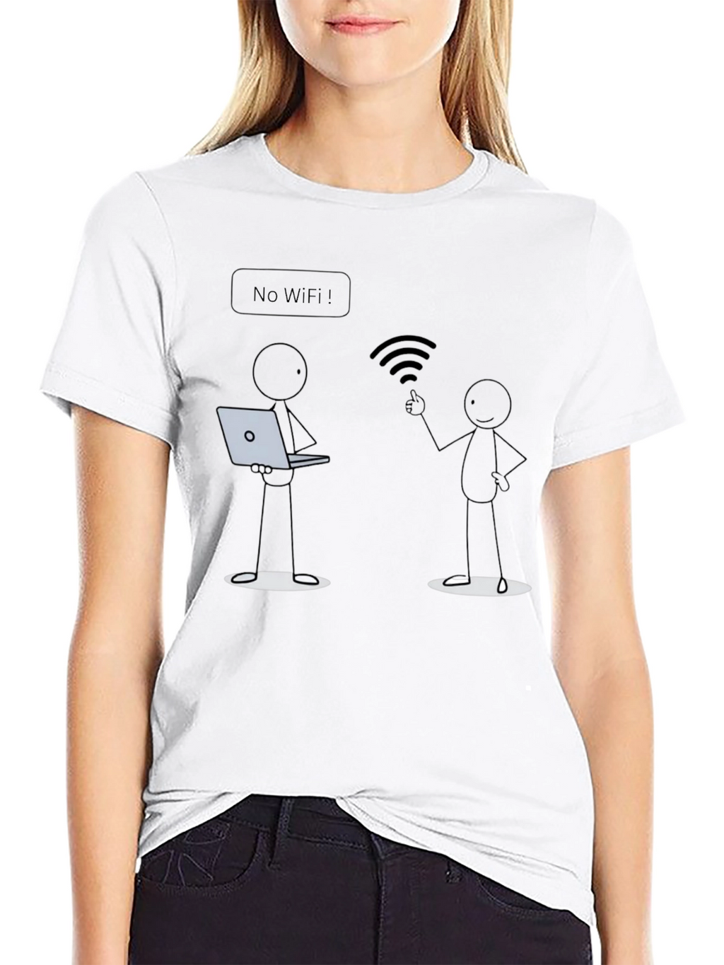 No Wifi Funny T-Shirt