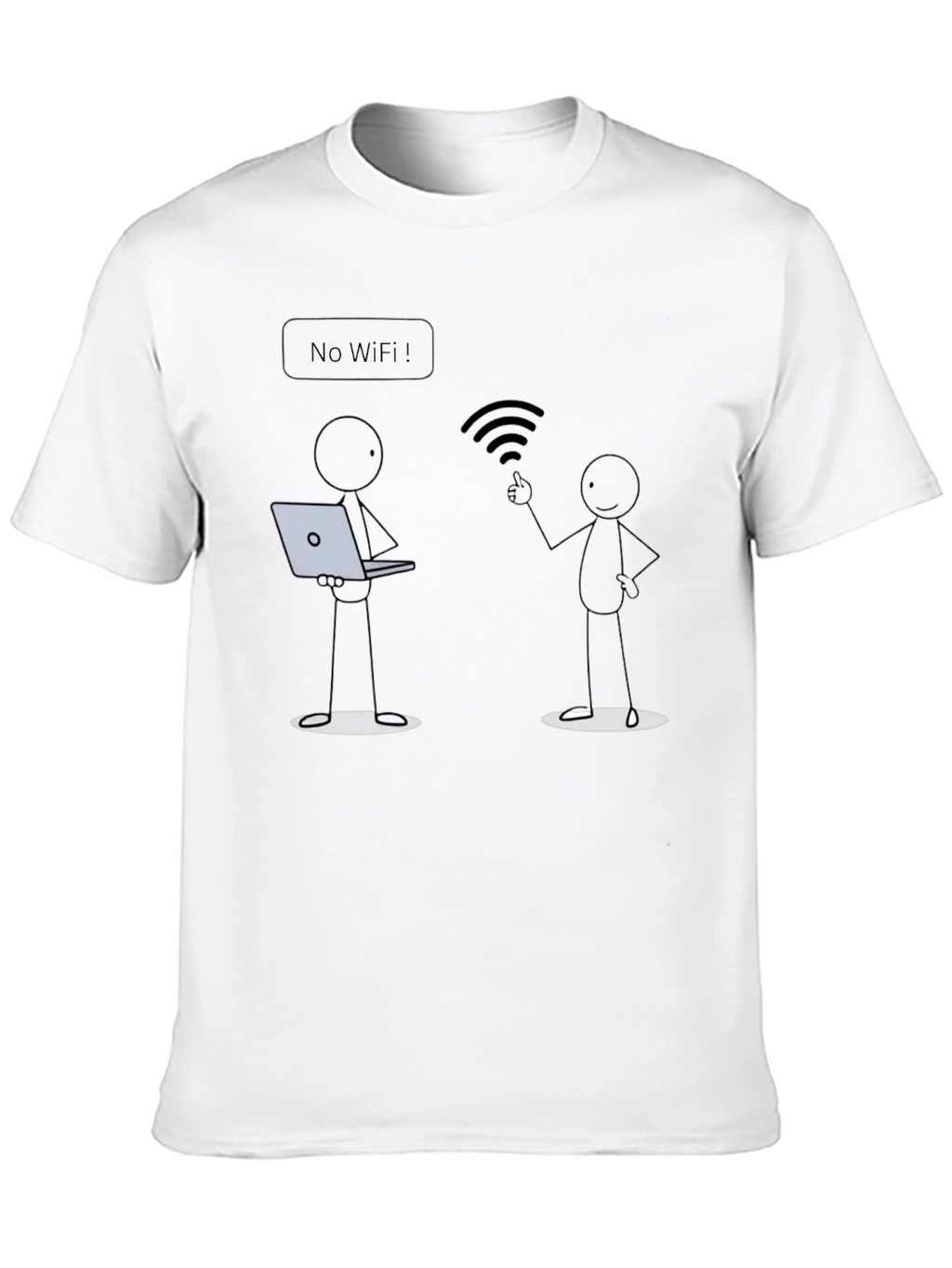 No Wifi Funny T-Shirt