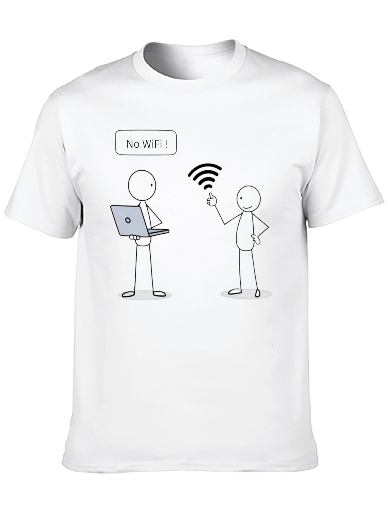 No Wifi Funny T-Shirt