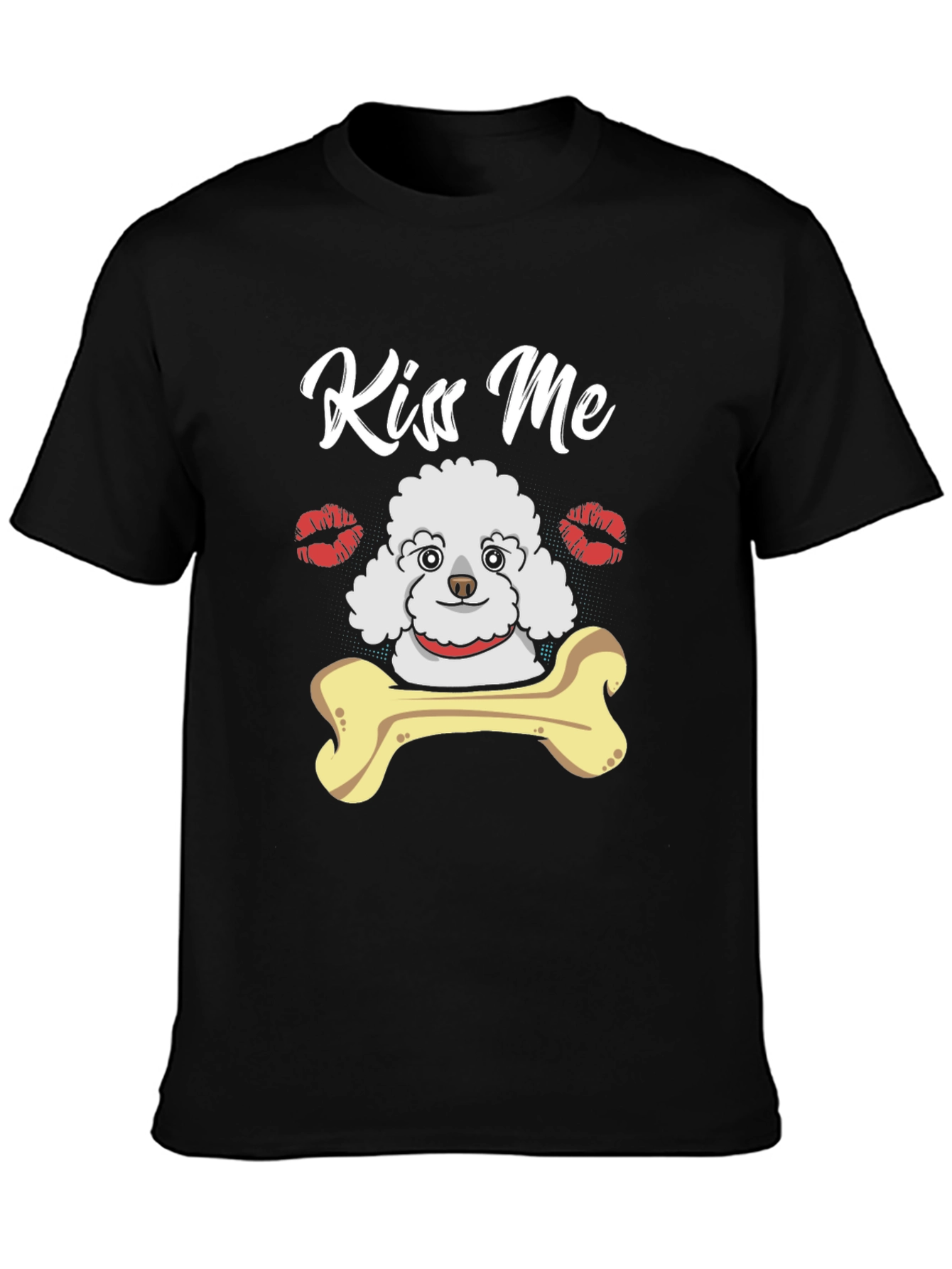Kiss Me Dog Bone T-Shirt