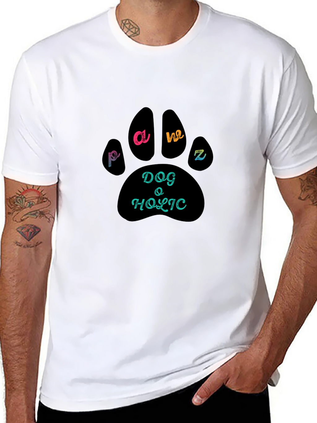 Dog Pawz Holic T-Shirt