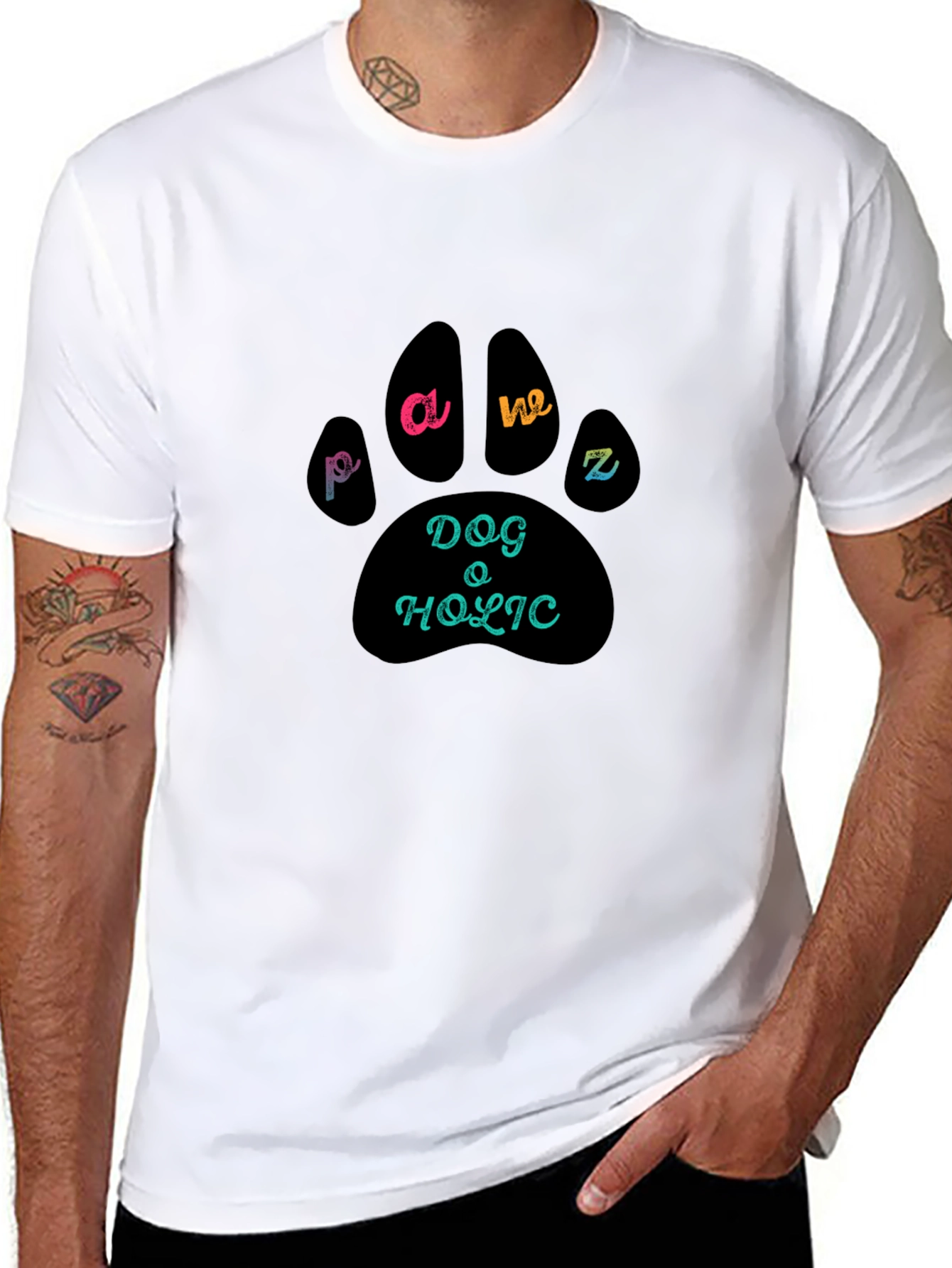 Dog Pawz Holic T-Shirt