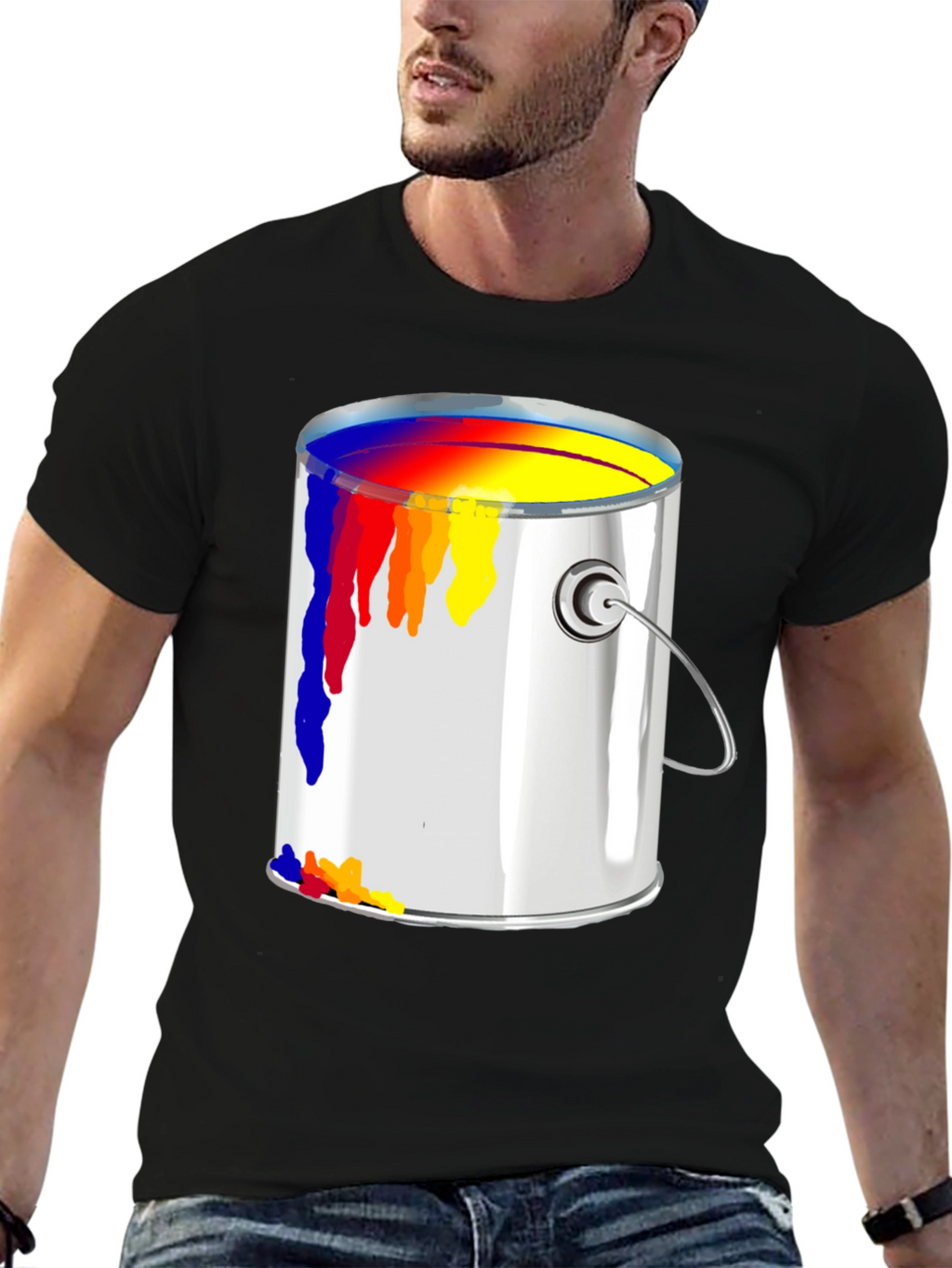 Paint Can T-Shirt - Artistic Design