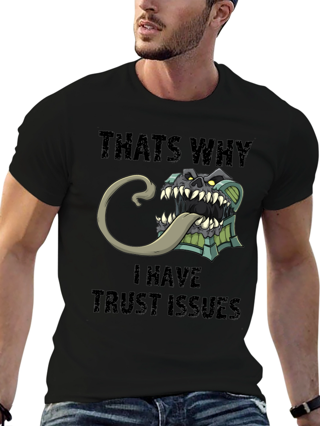 Trust Issues T-Shirt Funny Mimic Monster Tee