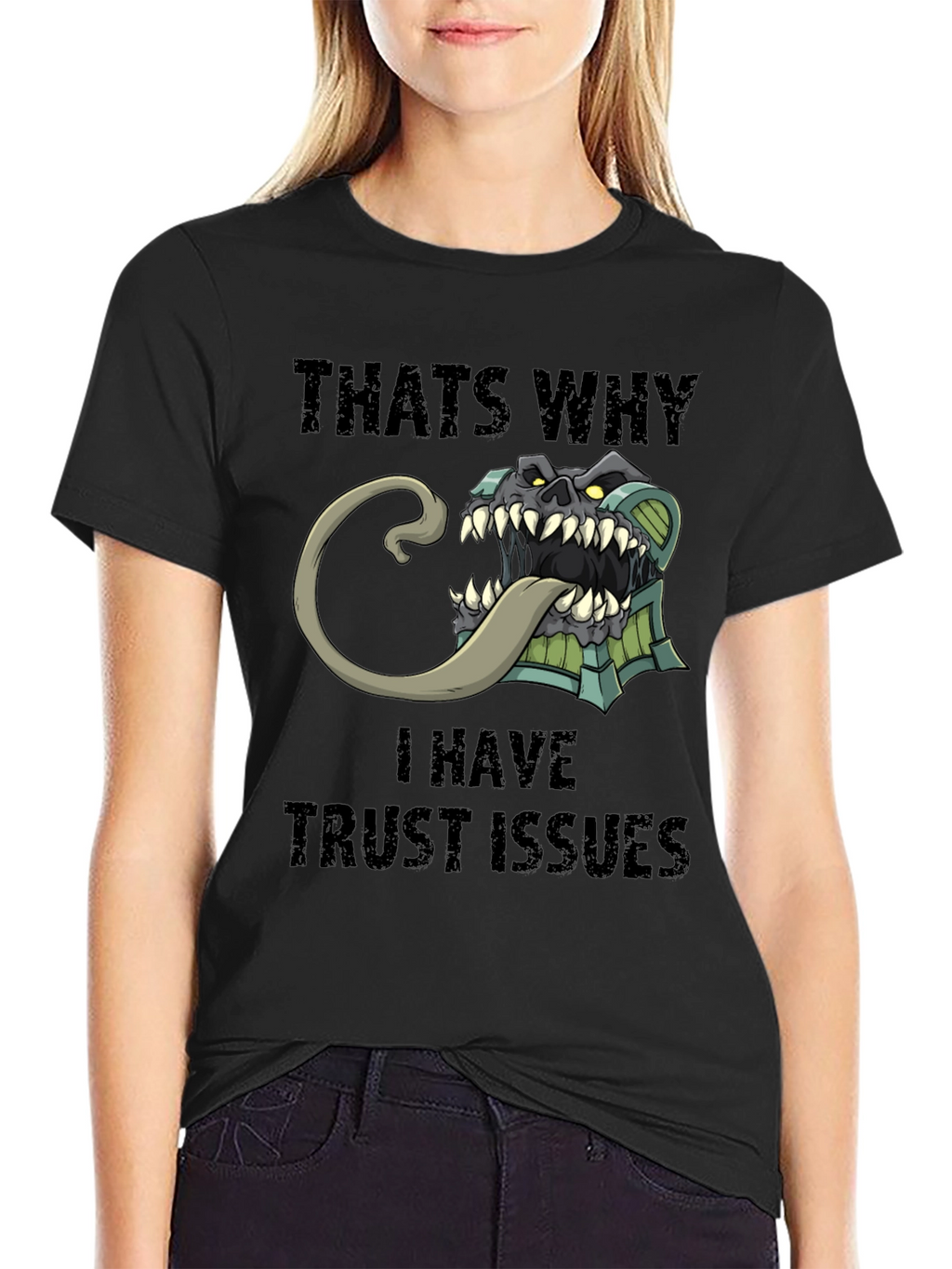Trust Issues T-Shirt Funny Mimic Monster Tee