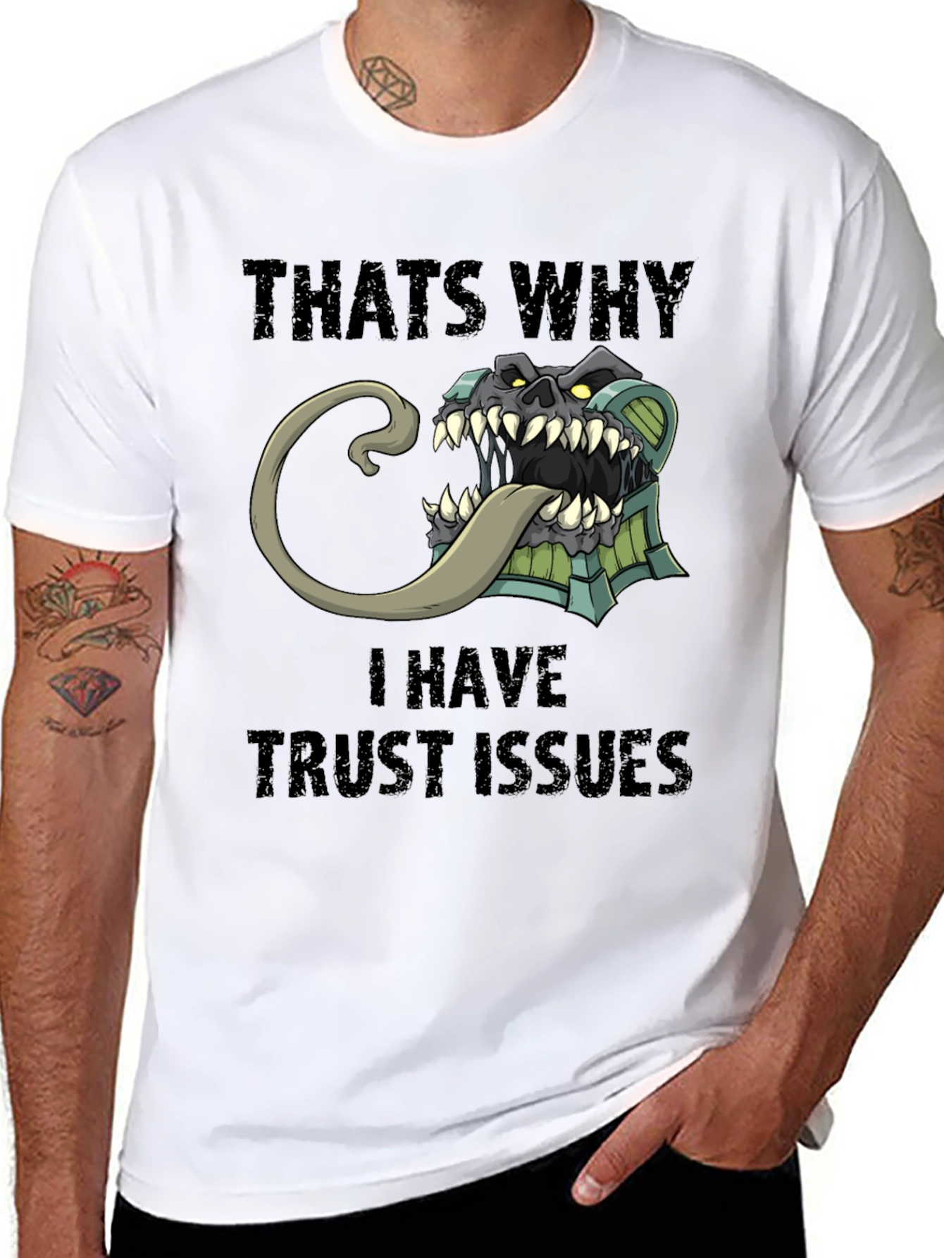 Trust Issues T-Shirt Funny Mimic Monster Tee