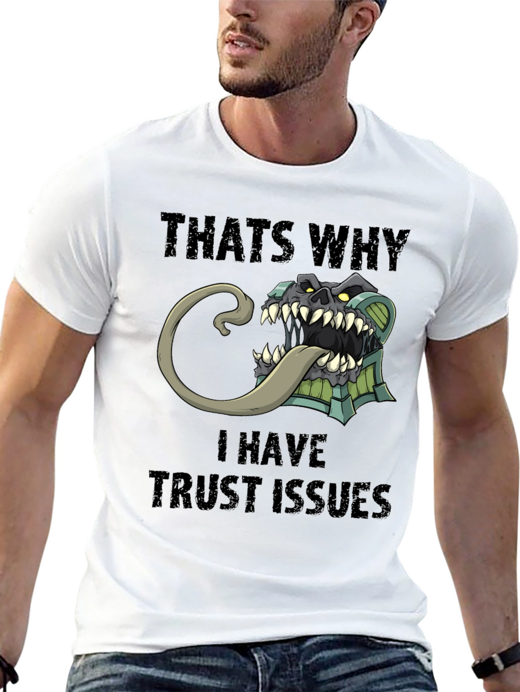 Trust Issues T-Shirt Funny Mimic Monster Tee