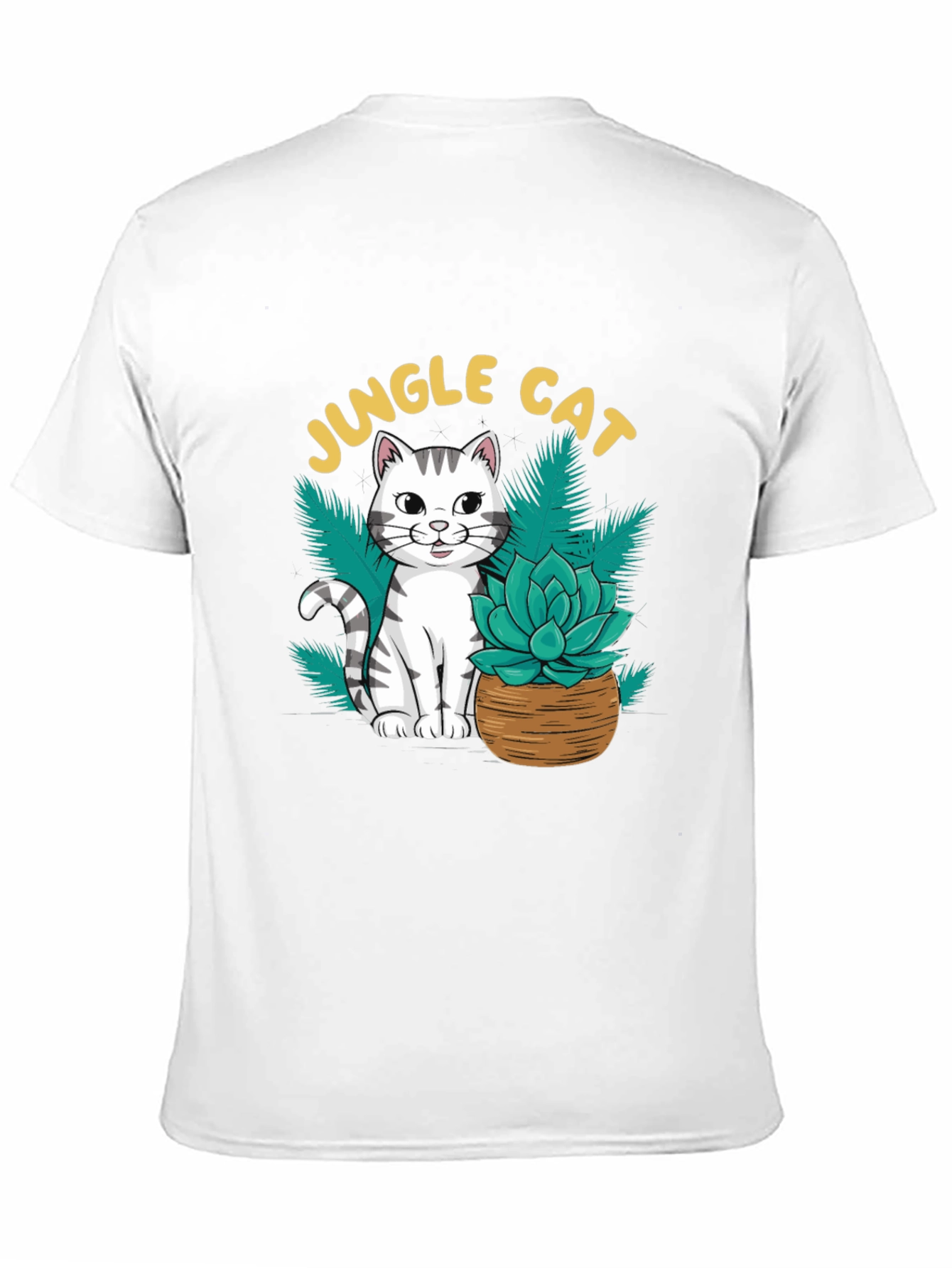 Jungle Cat Graphic T-Shirt - Cool Cat Lover Tee