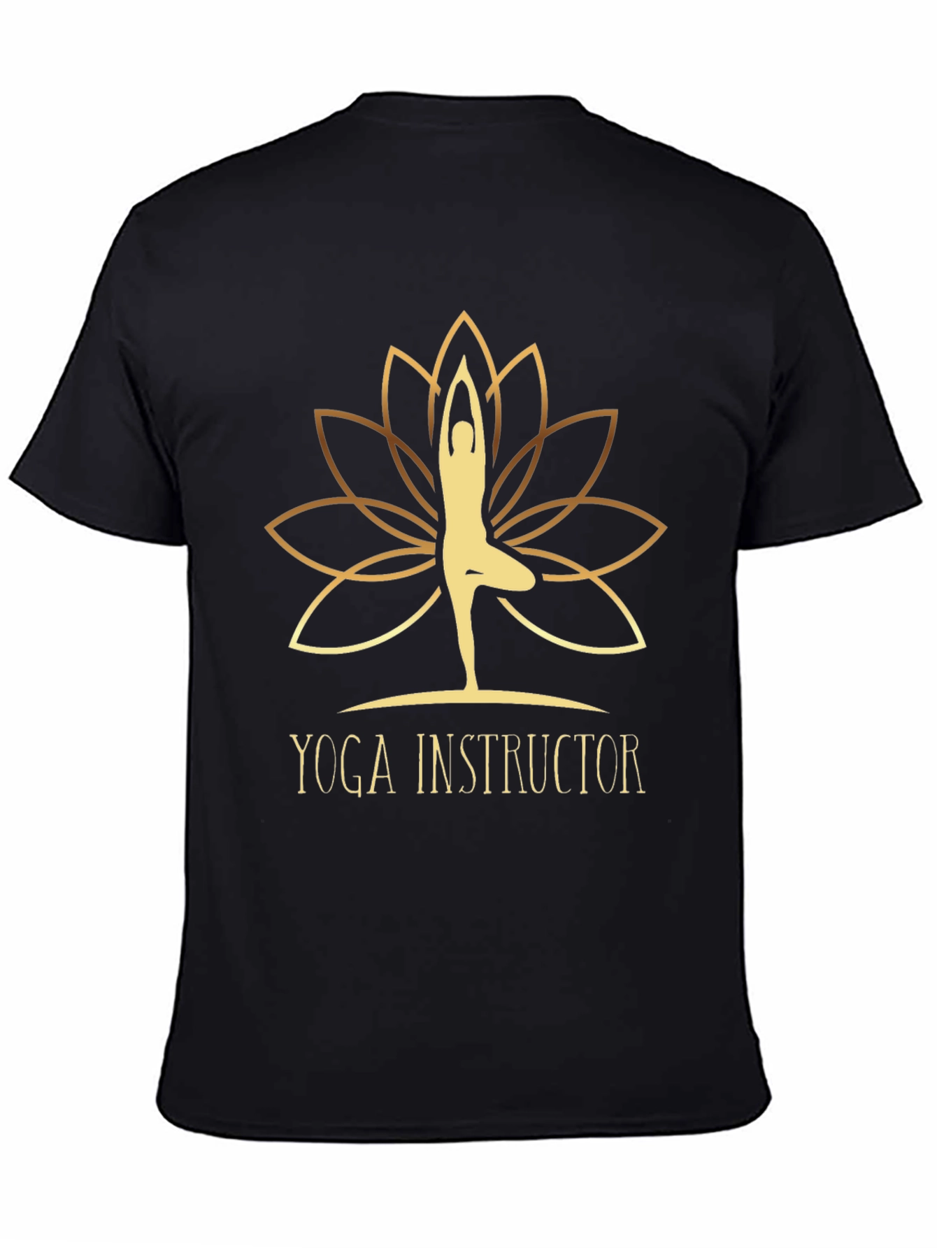 Yoga Instructor Graphic Tee - Black