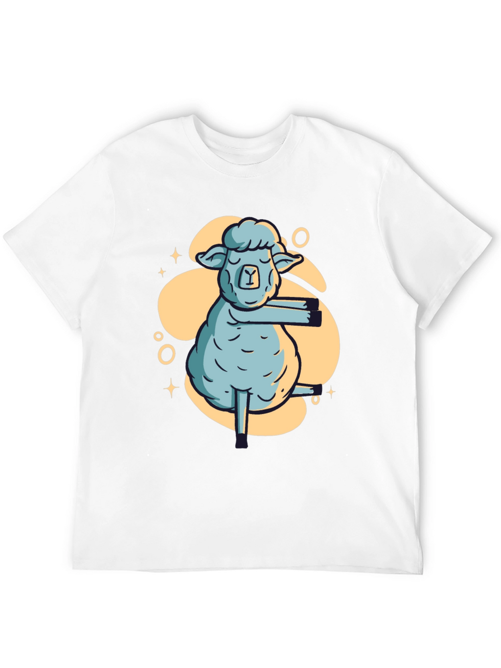 Yoga Sheep Graphic T-Shirt