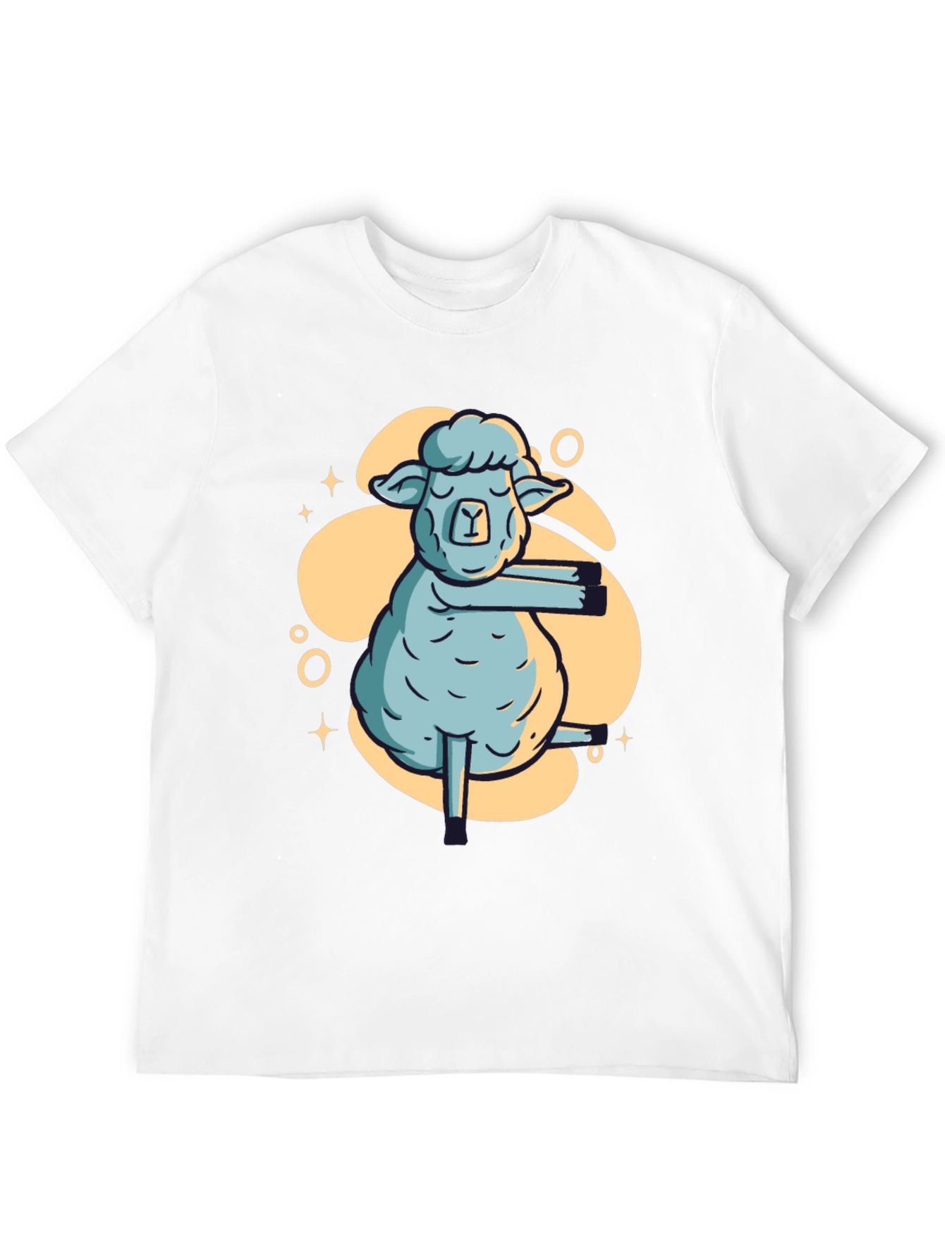 Yoga Sheep Graphic T-Shirt