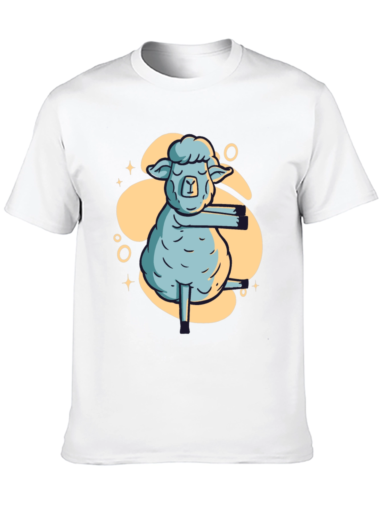 Yoga Sheep Graphic T-Shirt