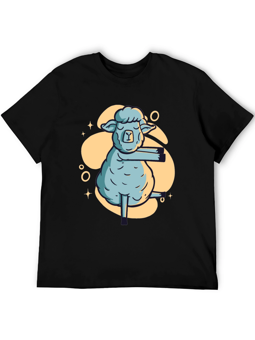 Yoga Sheep Graphic T-Shirt