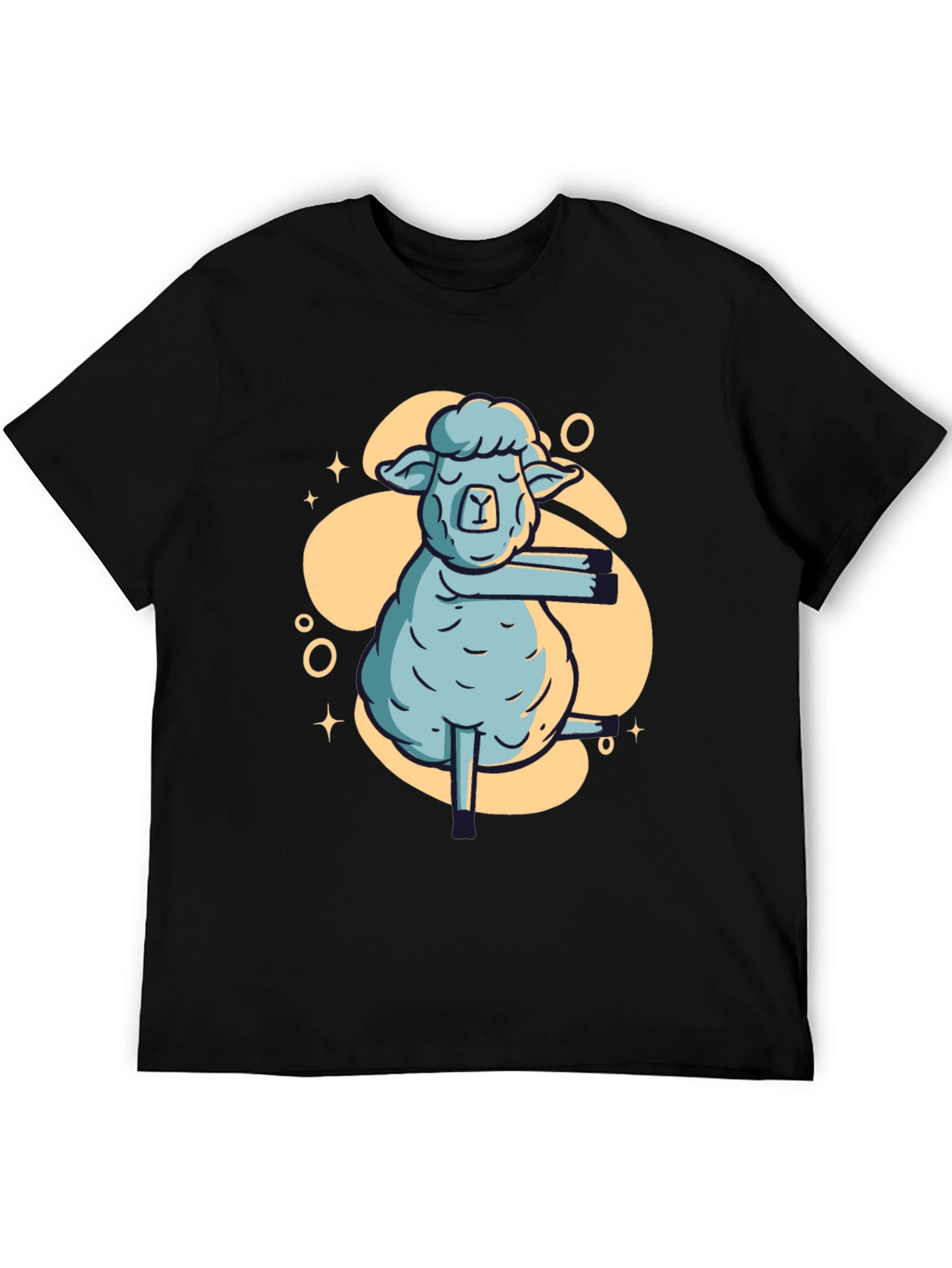 Yoga Sheep Graphic T-Shirt