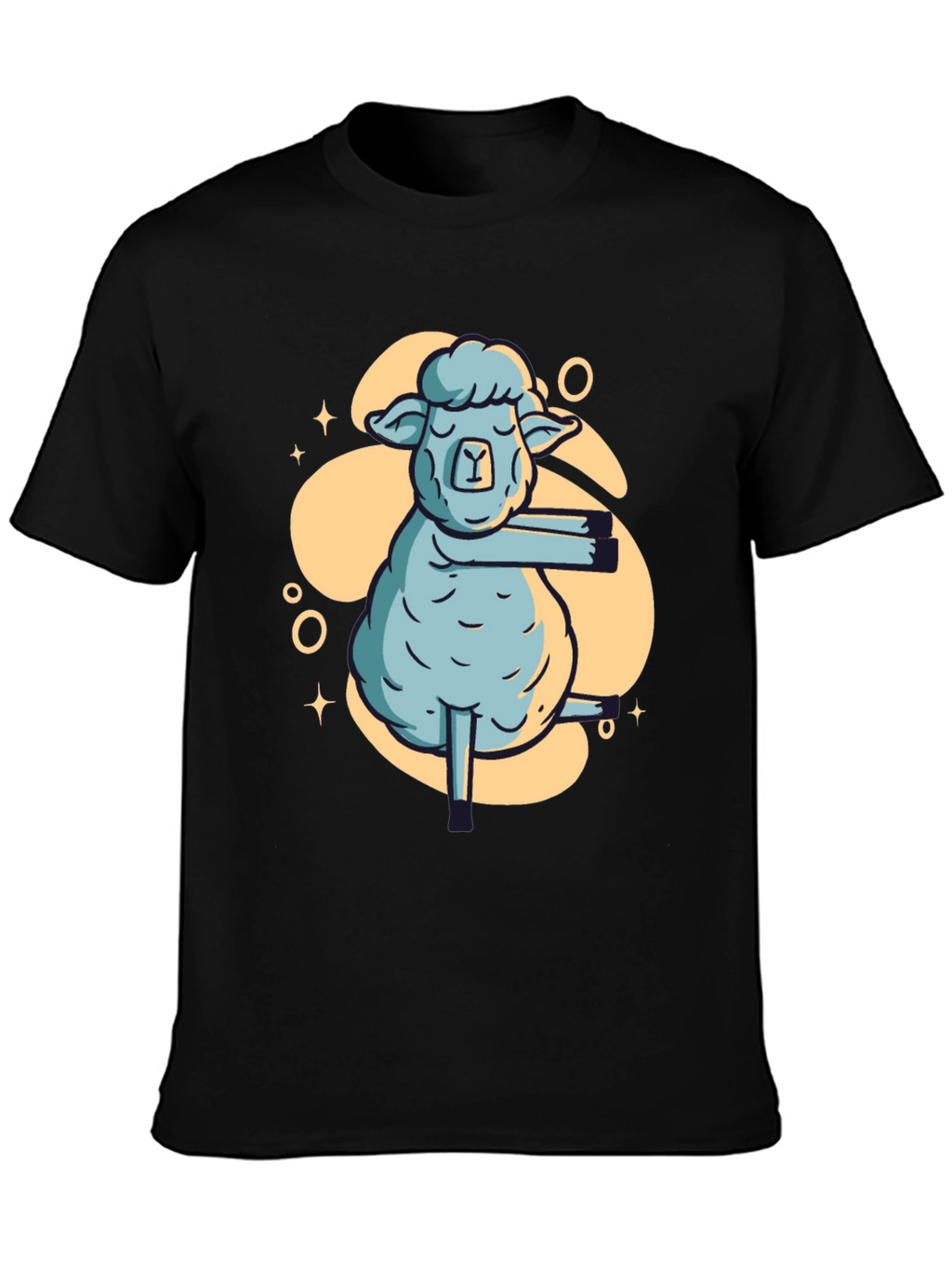 Yoga Sheep Graphic T-Shirt