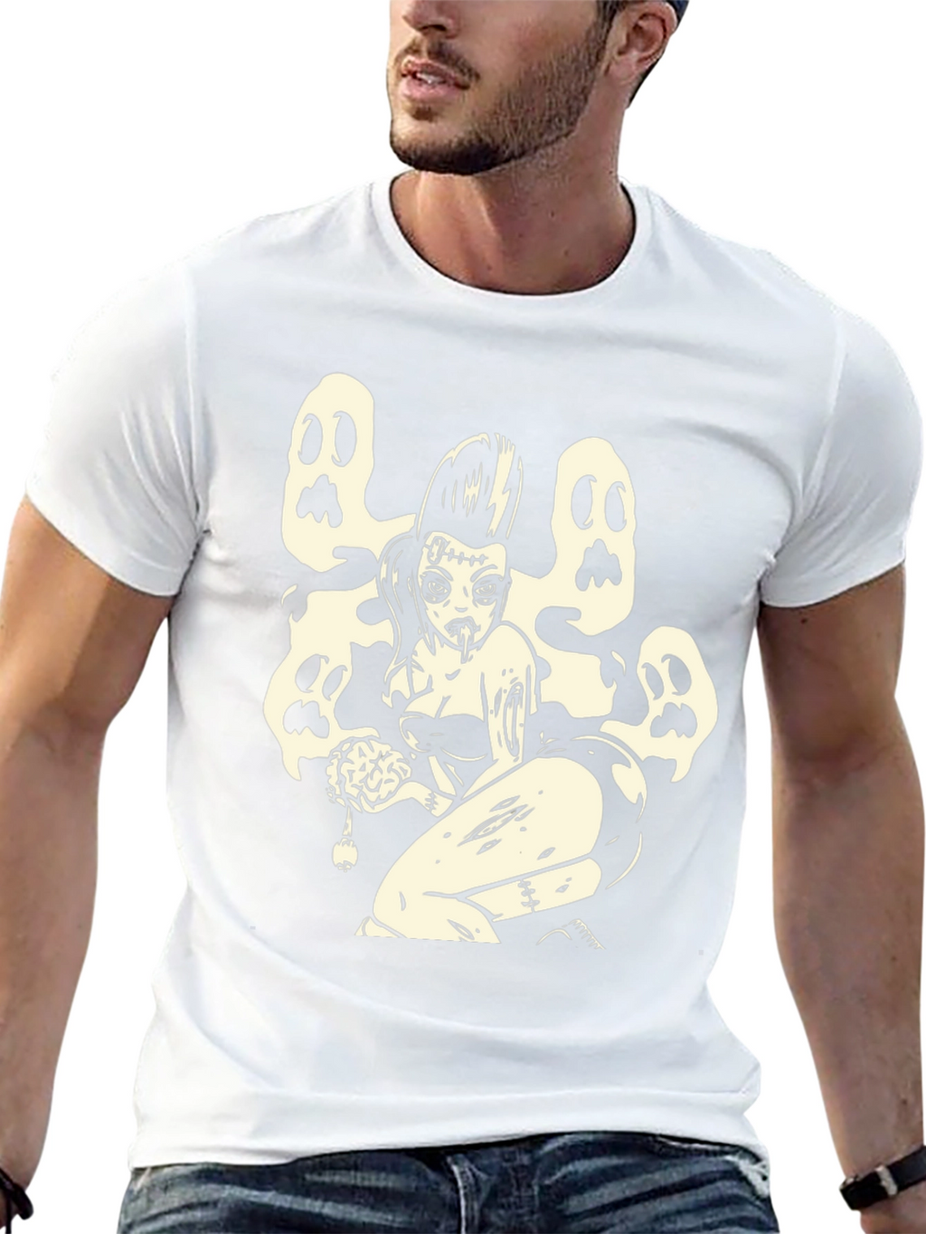 Zombie Pin-Up T-Shirt - Spooky Style