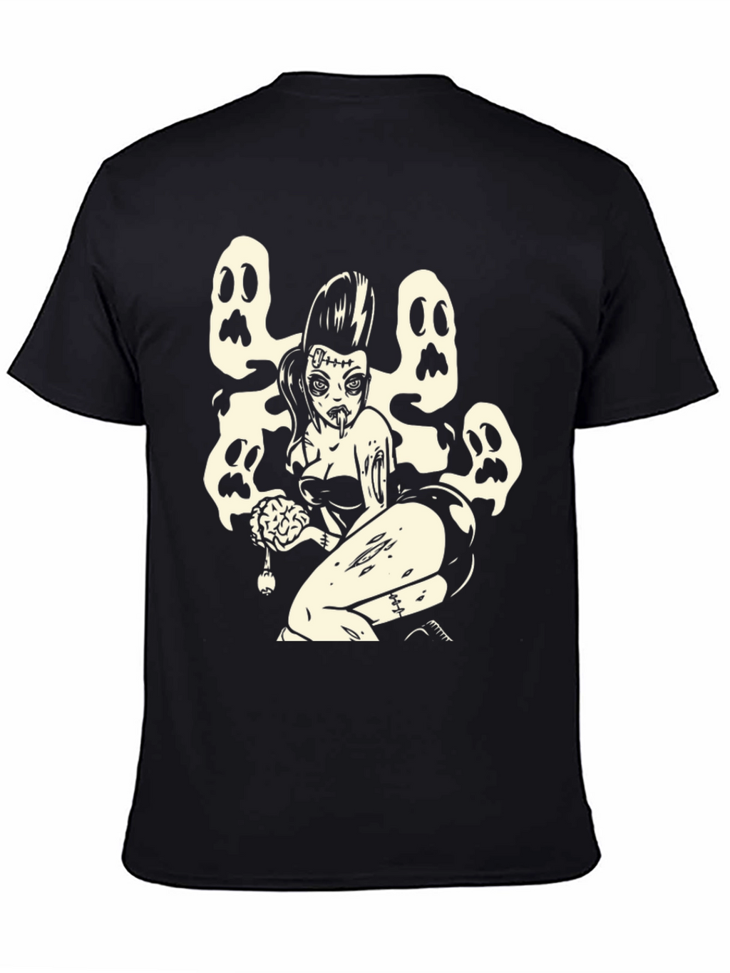Zombie Pin-Up T-Shirt - Spooky Style