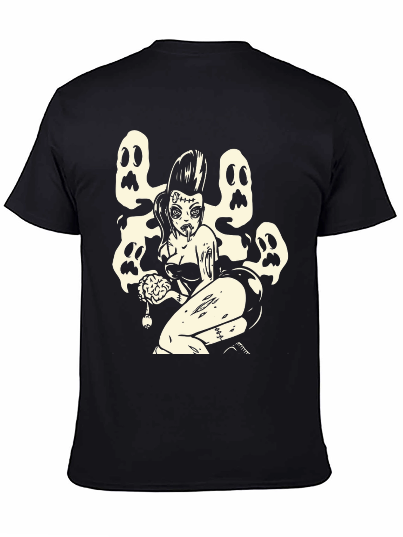Zombie Pin-Up T-Shirt - Spooky Style