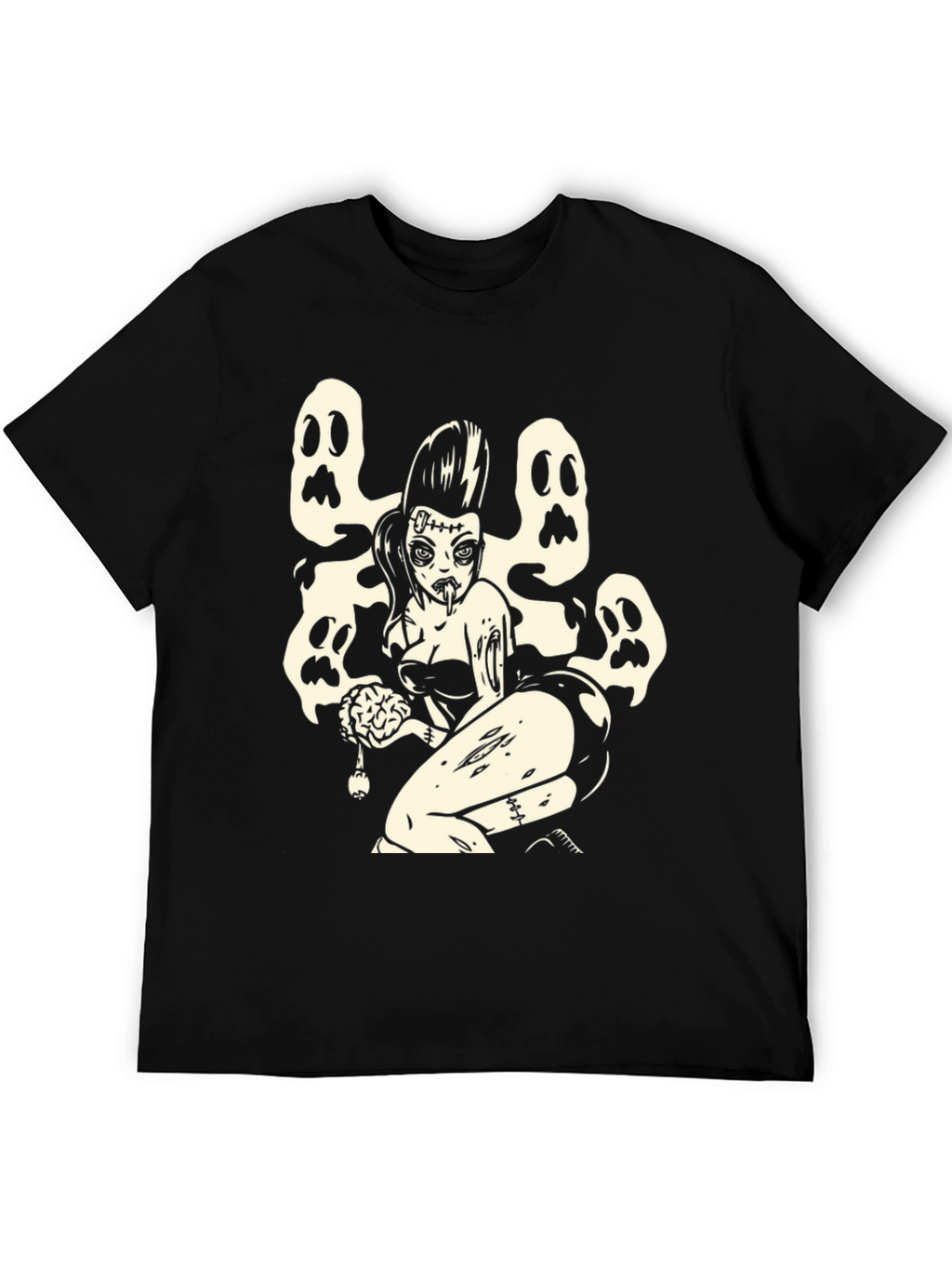 Zombie Pin-Up T-Shirt - Spooky Style