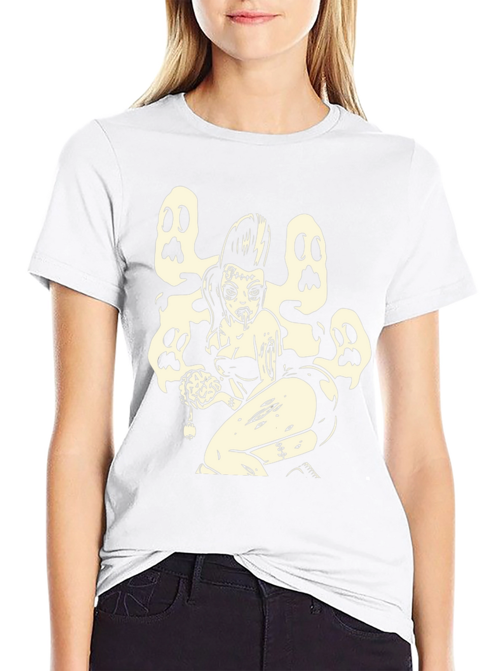 Zombie Pin-Up T-Shirt - Spooky Style