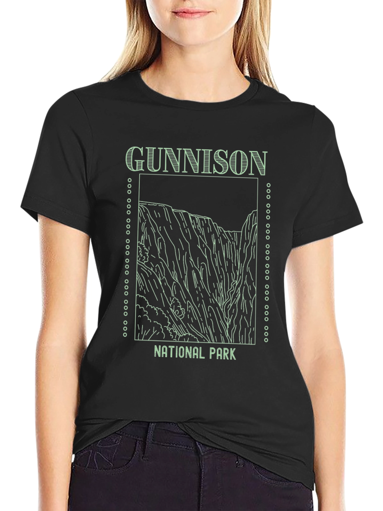 Gunnison National Park Graphic Tee - Black