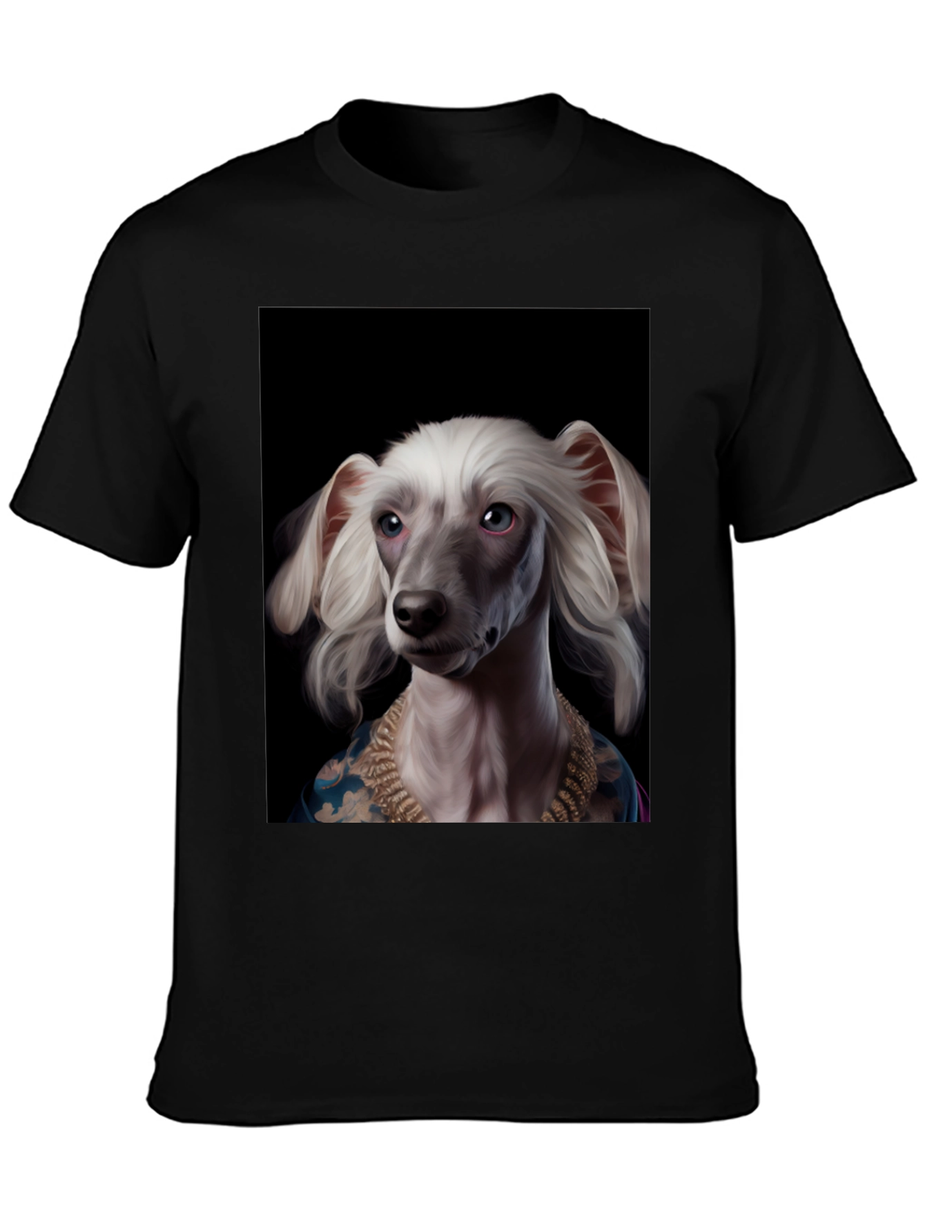 Dog Portrait Graphic Tee - Artistic Pet Lovers Shirt