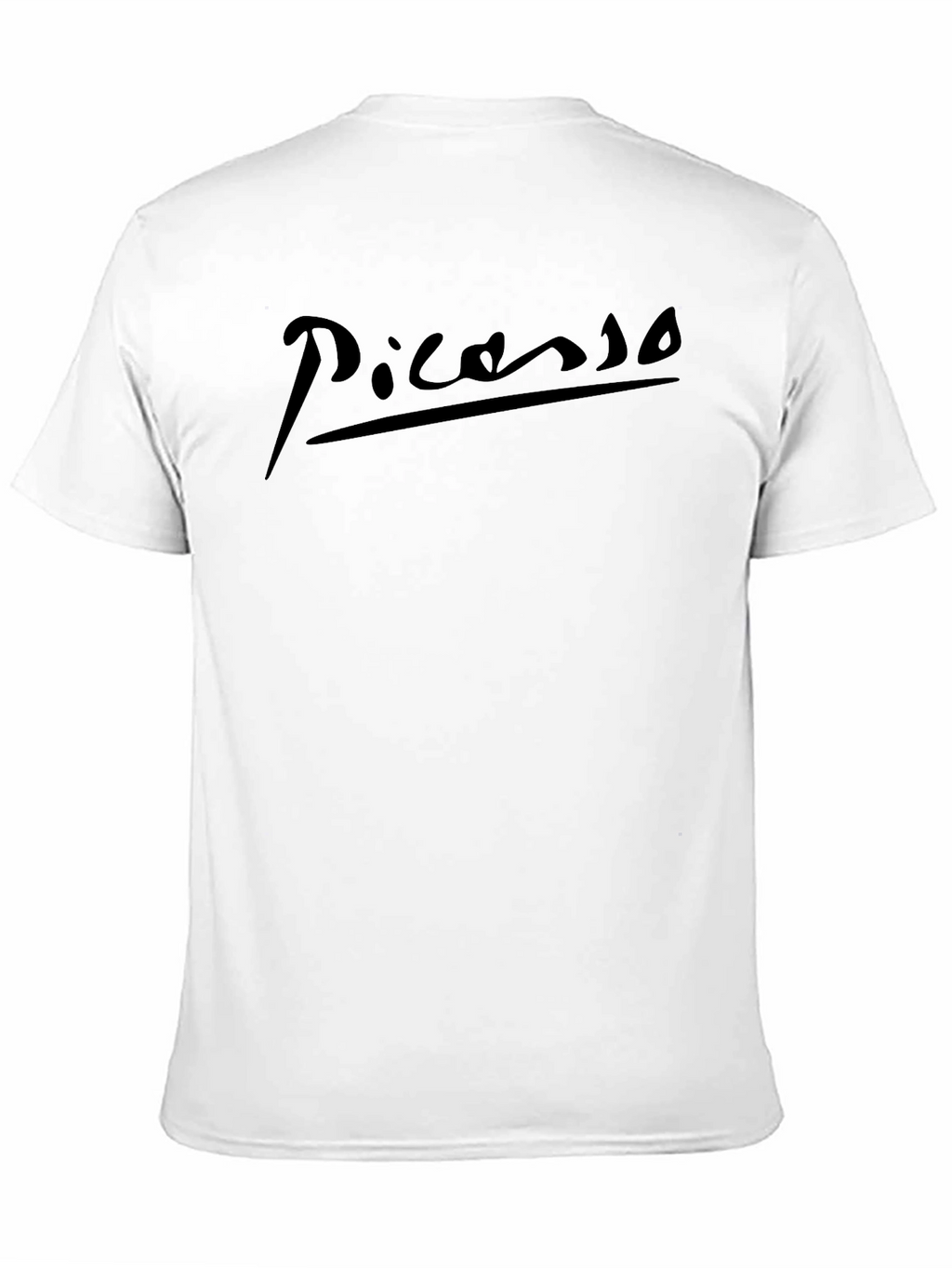 Picasso Signature Black T-Shirt - Artistic Style