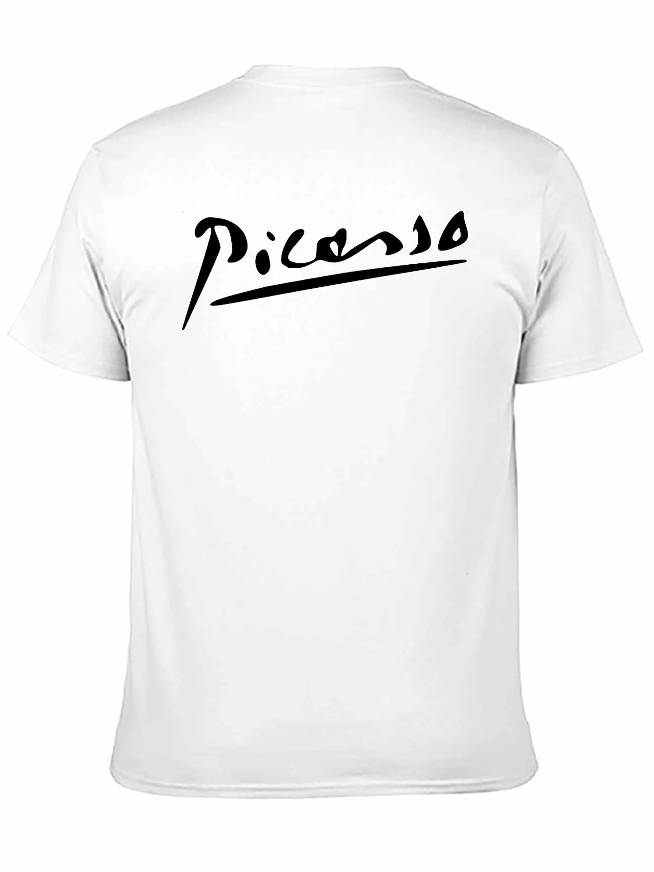 Picasso Signature Black T-Shirt - Artistic Style