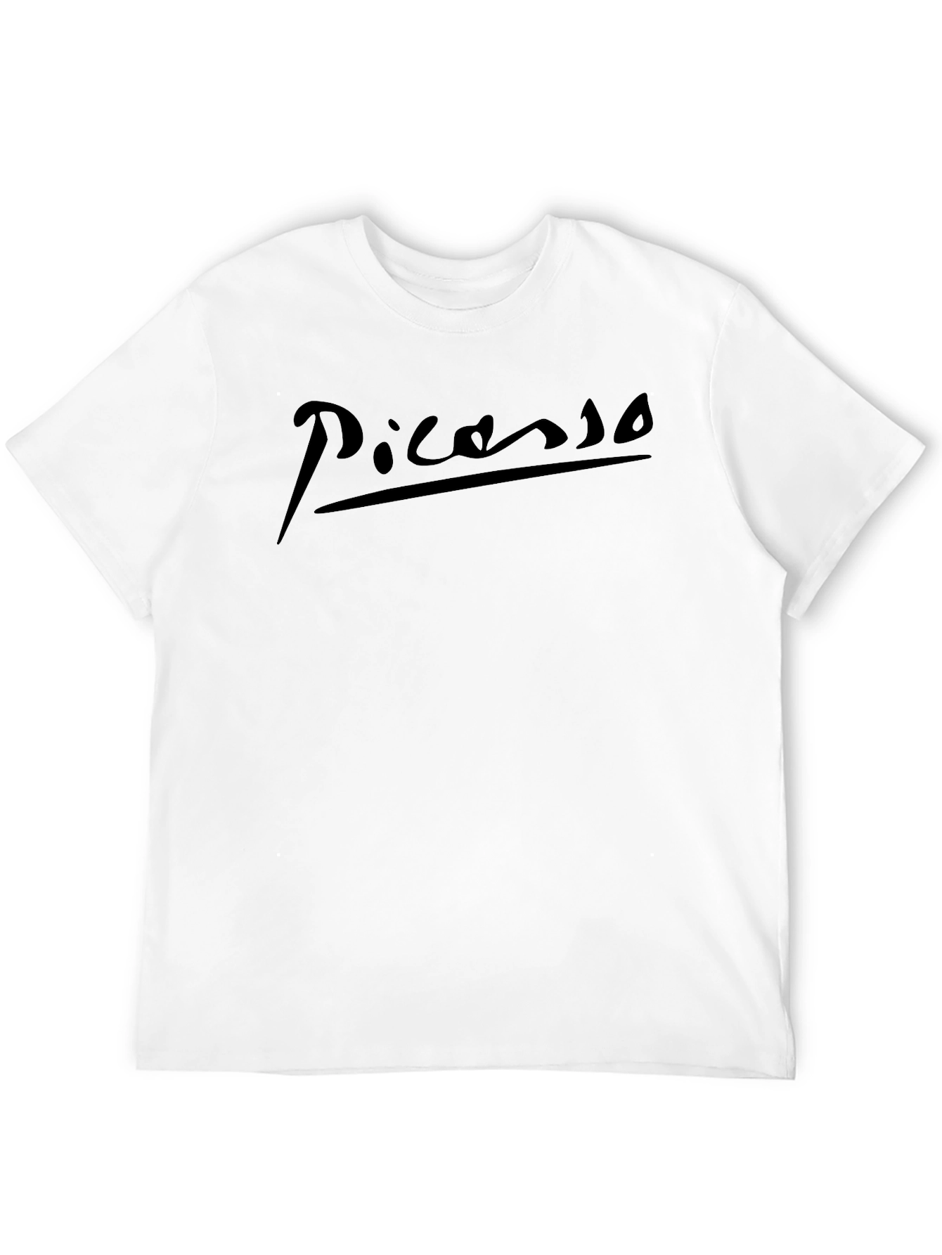 Picasso Signature Black T-Shirt - Artistic Style