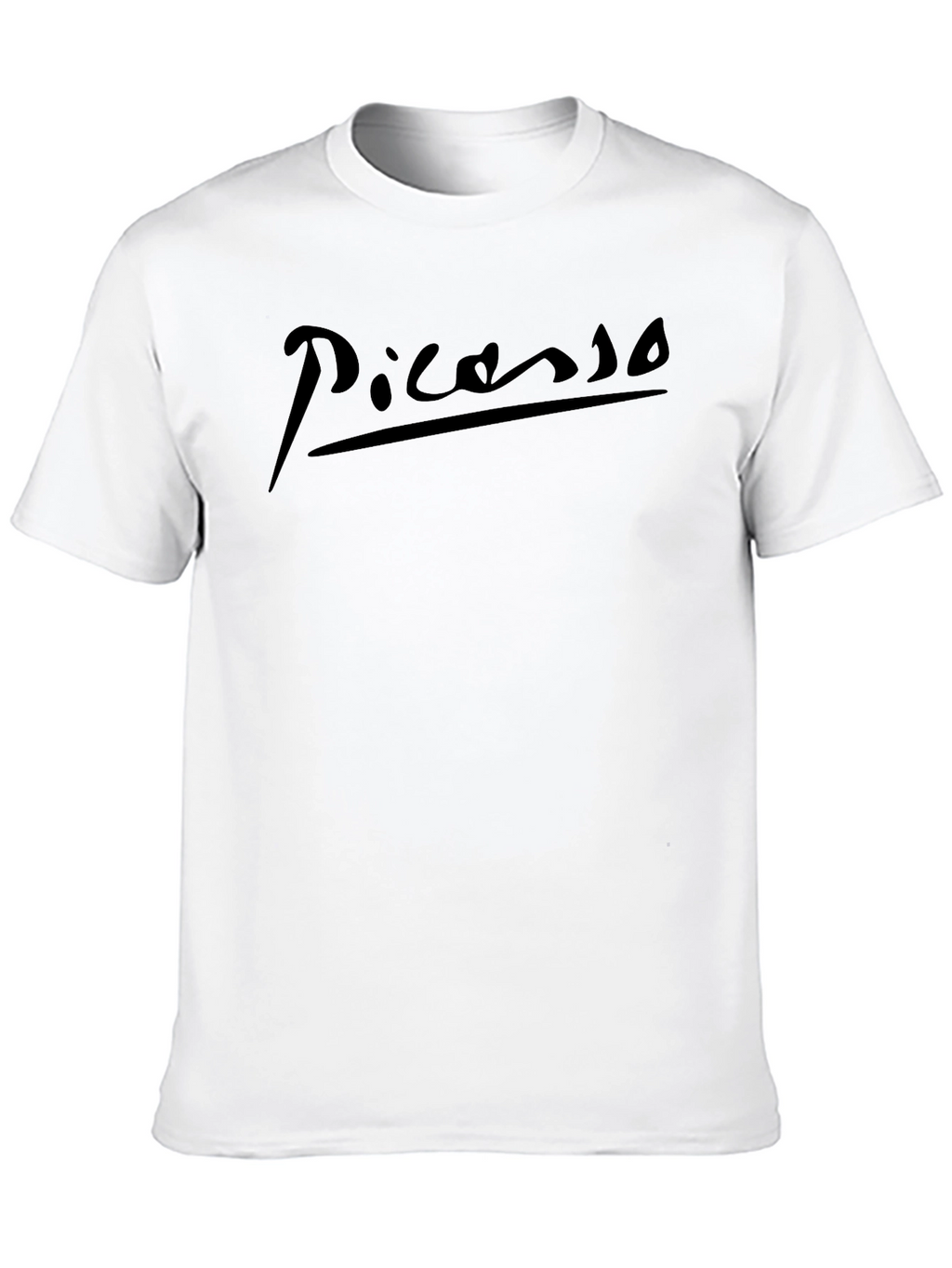 Picasso Signature Black T-Shirt - Artistic Style