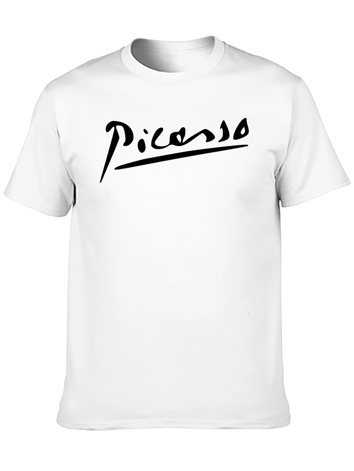 Picasso Signature Black T-Shirt - Artistic Style