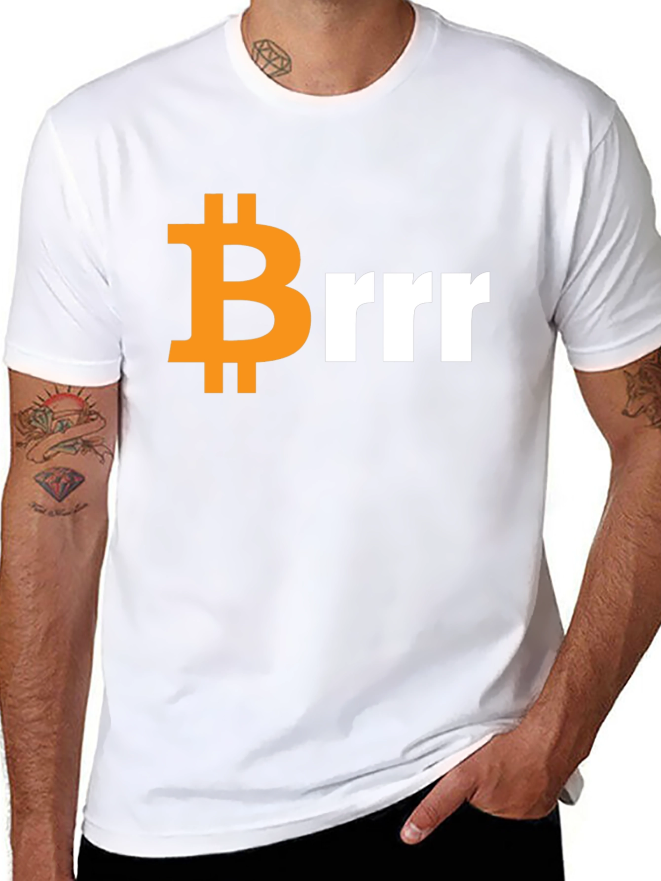 Bitcoin Brrr T-Shirt - Crypto Meme Tee