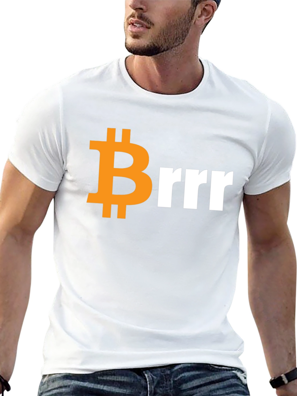 Bitcoin Brrr T-Shirt - Crypto Meme Tee