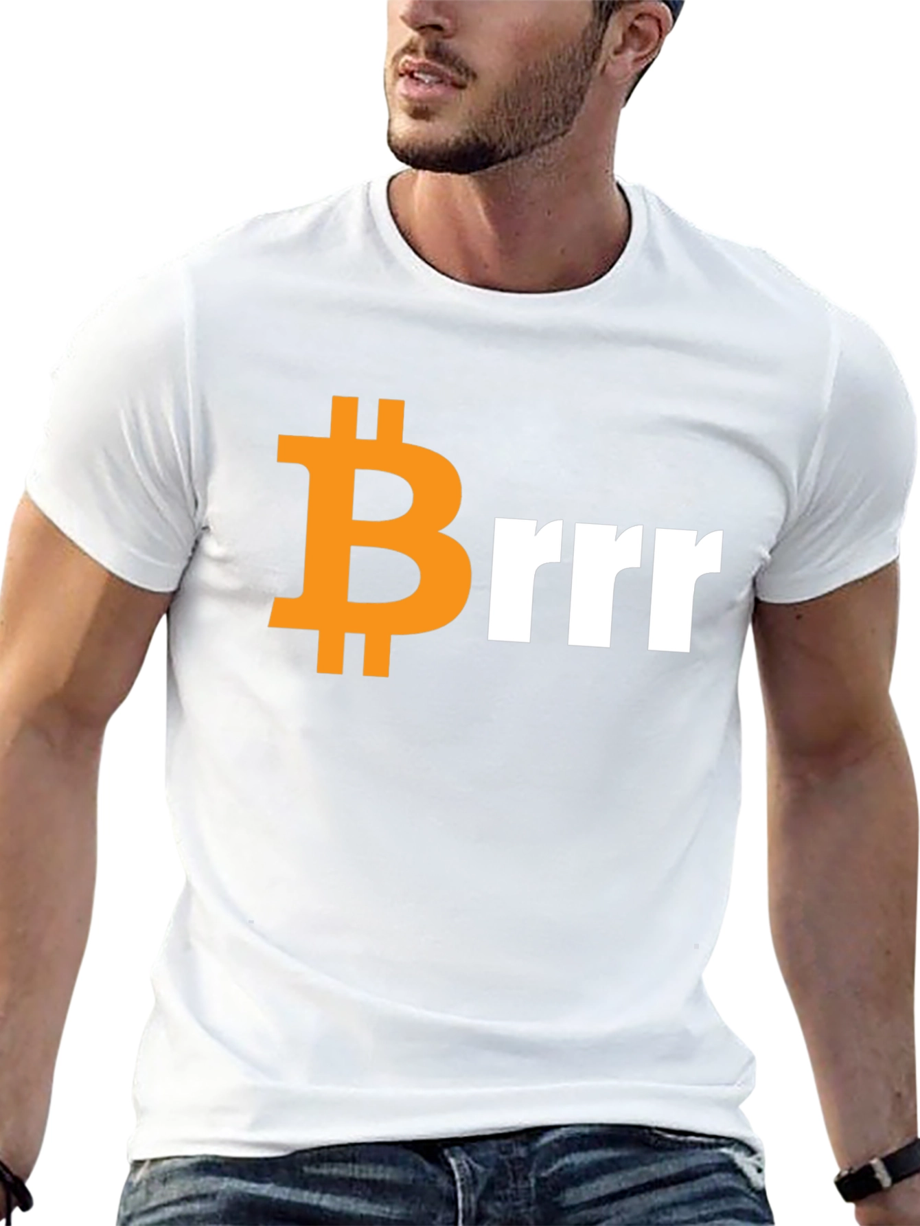 Bitcoin Brrr T-Shirt - Crypto Meme Tee