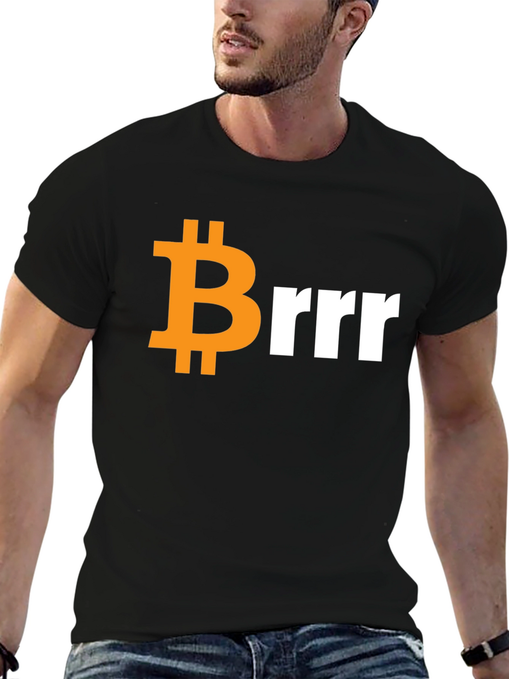 Bitcoin Brrr T-Shirt - Crypto Meme Tee