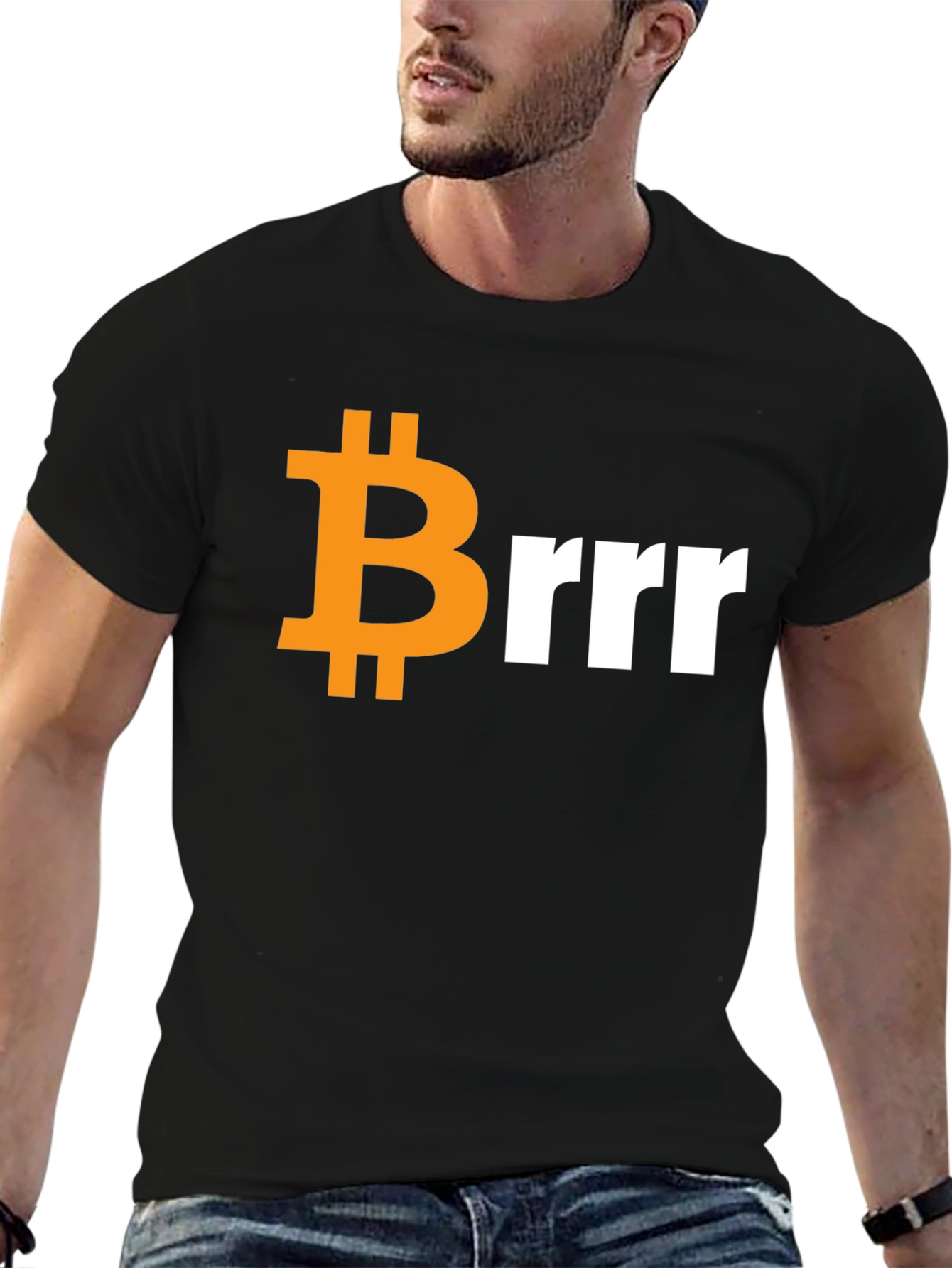 Bitcoin Brrr T-Shirt - Crypto Meme Tee