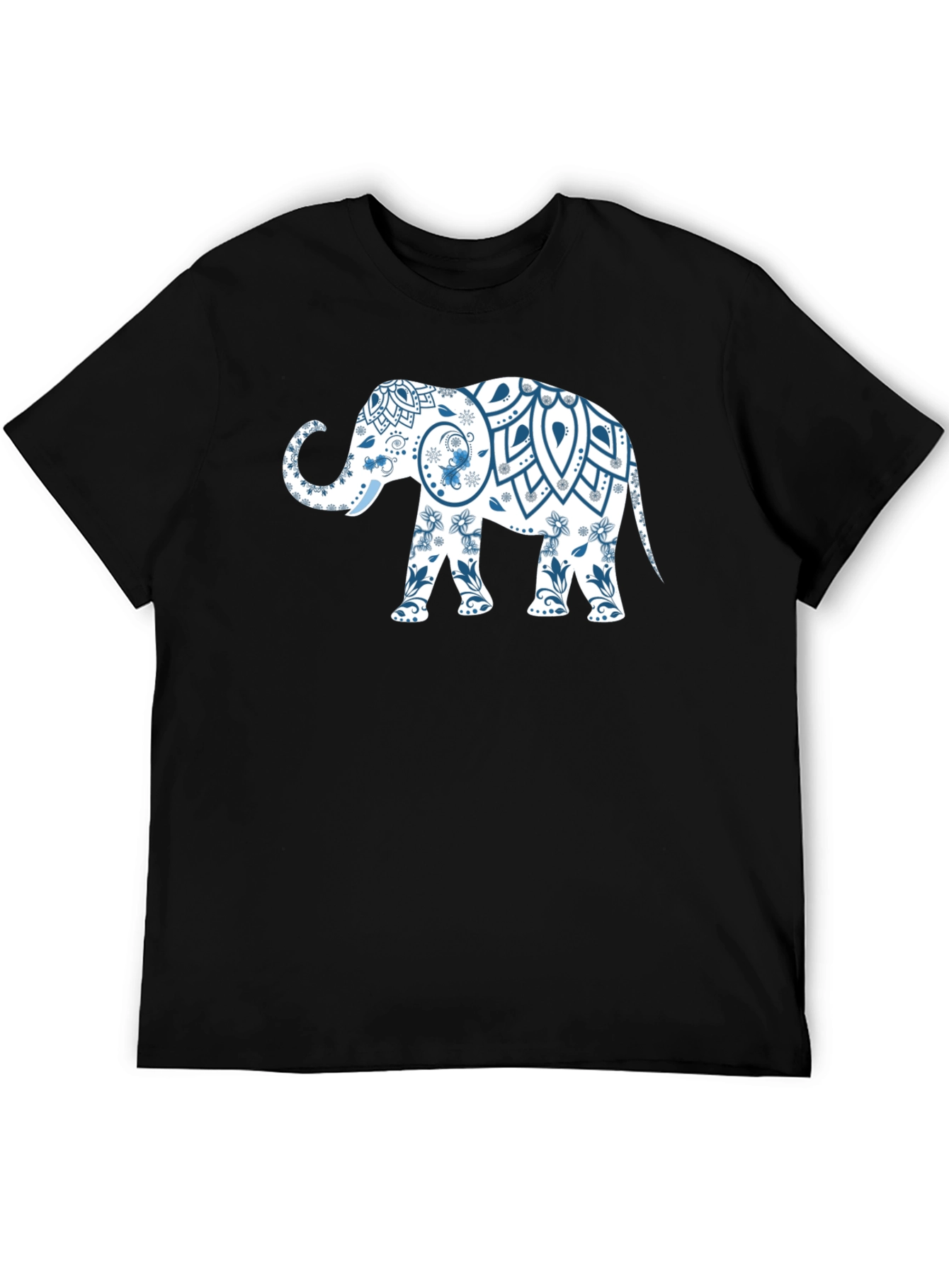 Elephant Mandala Graphic Tee - Stylish Mens T-Shirt