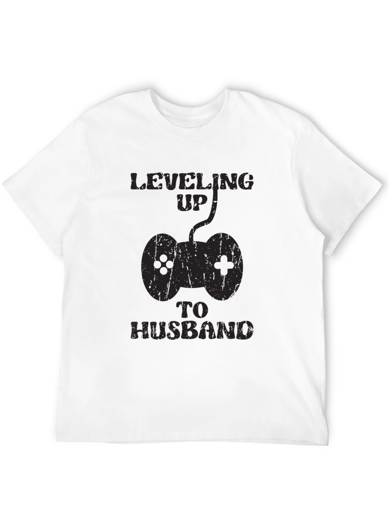 Leveling Up To Husband Gamer Graphic Tee