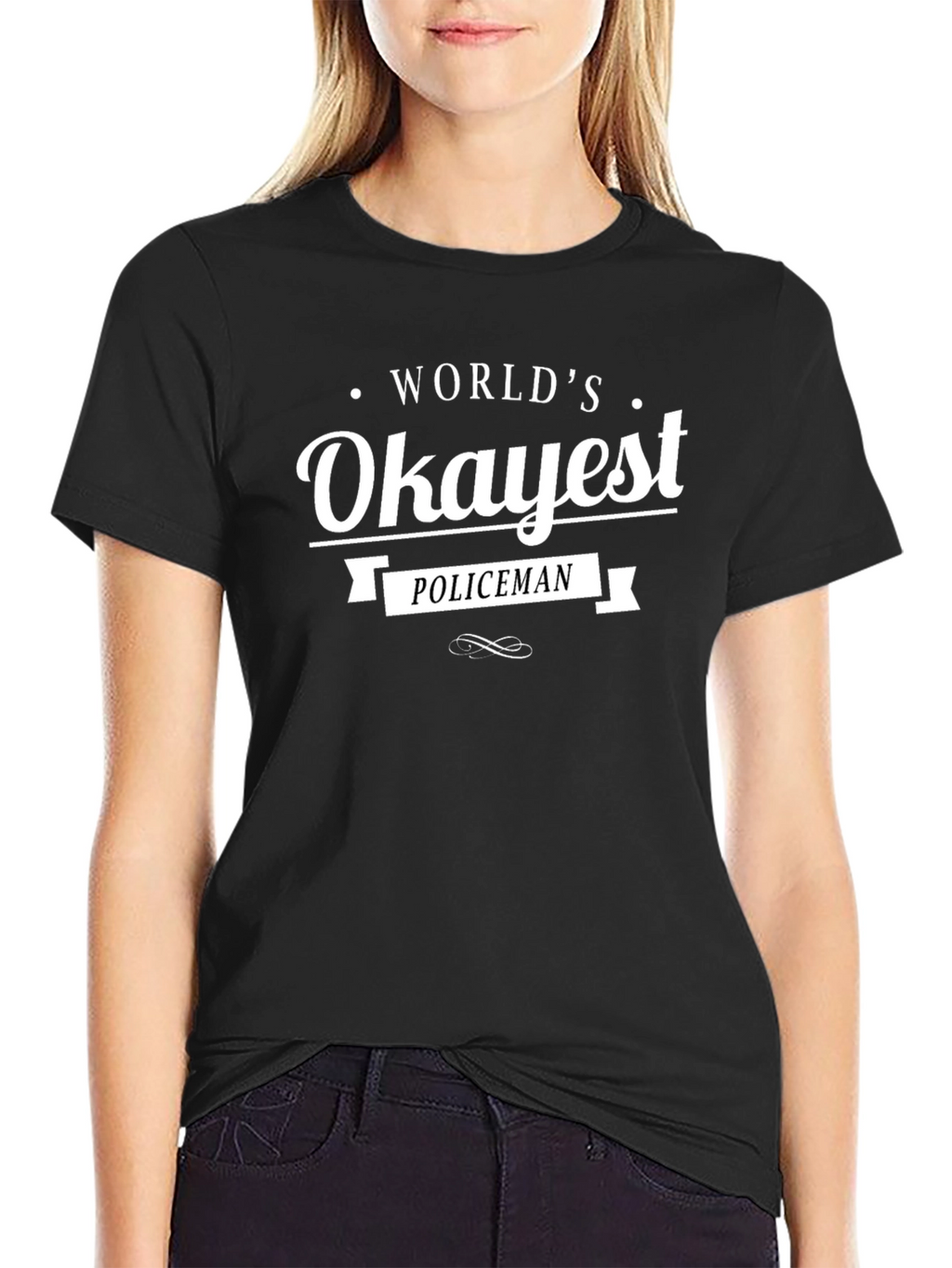 Worlds Okayest Policeman T-Shirt