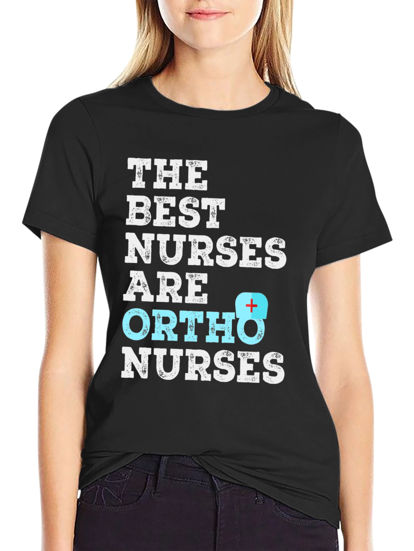 Best Ortho Nurses Graphic Tee - Black