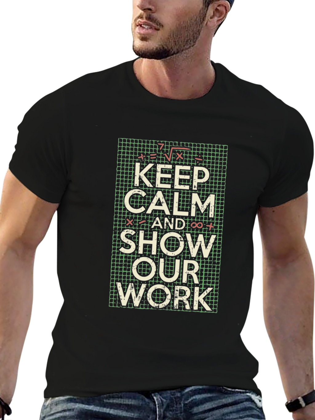 Keep Calm Show Work Math T-Shirt