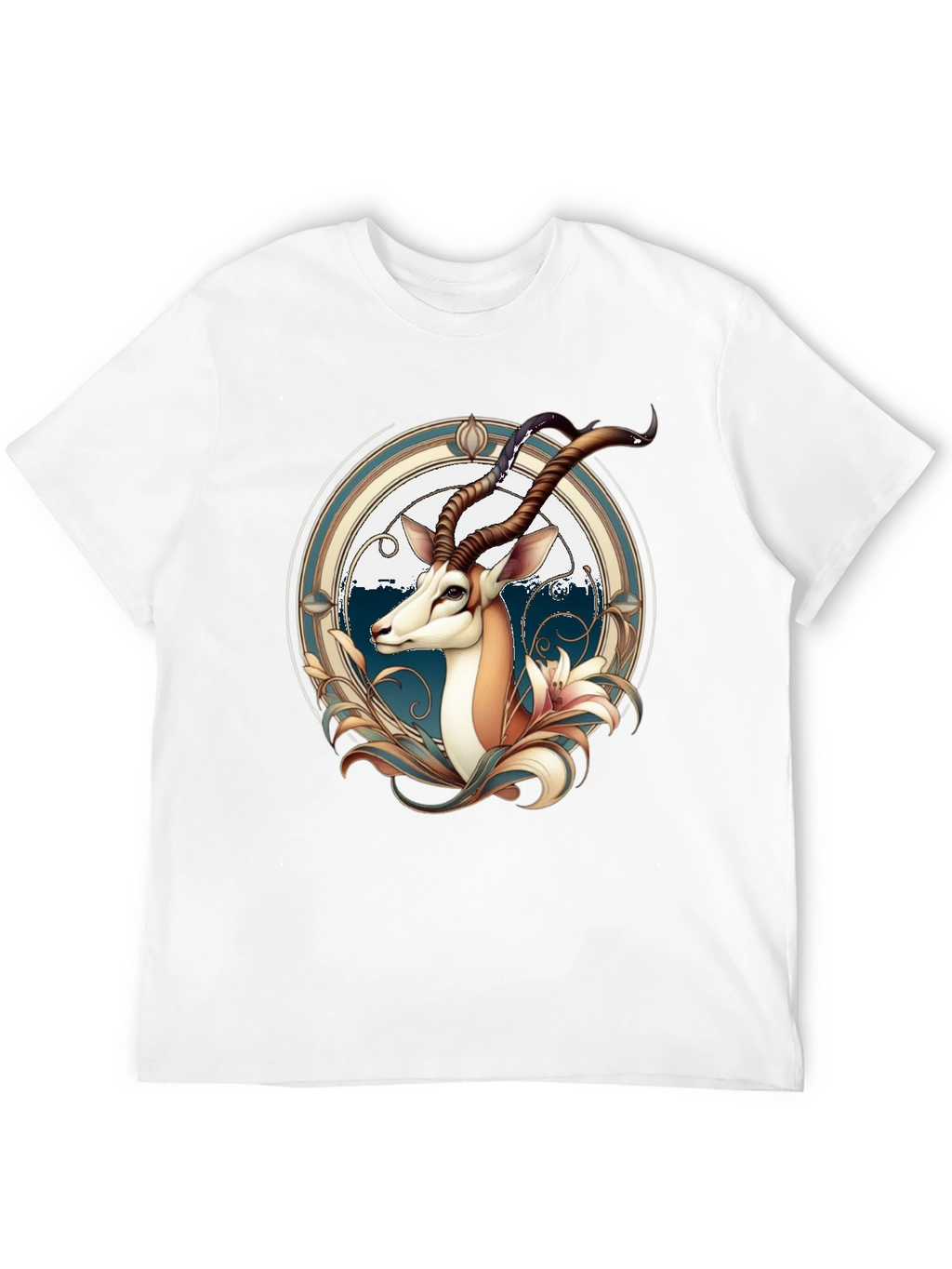 Springbok Graphic Print Black T-Shirt