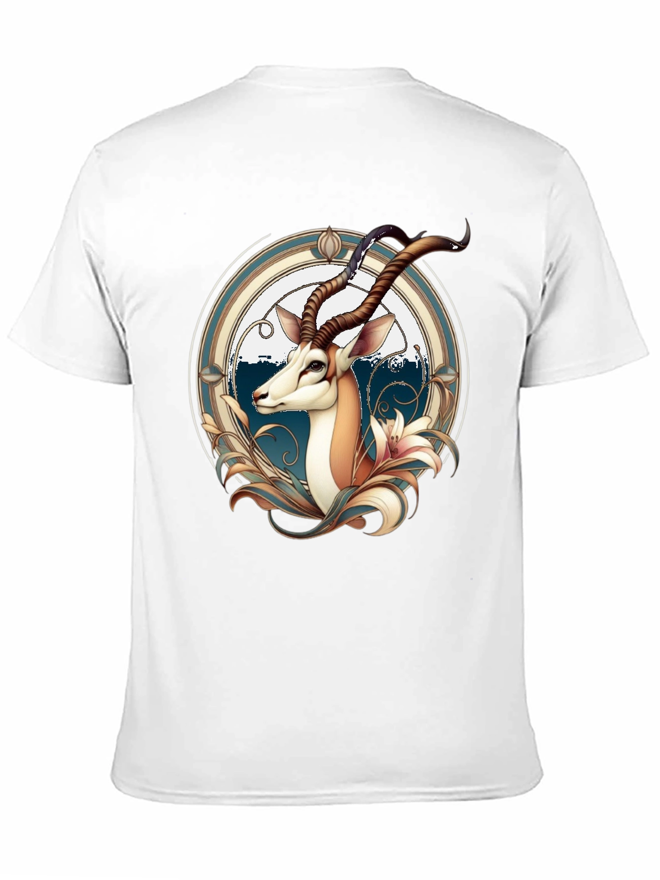 Springbok Graphic Print Black T-Shirt