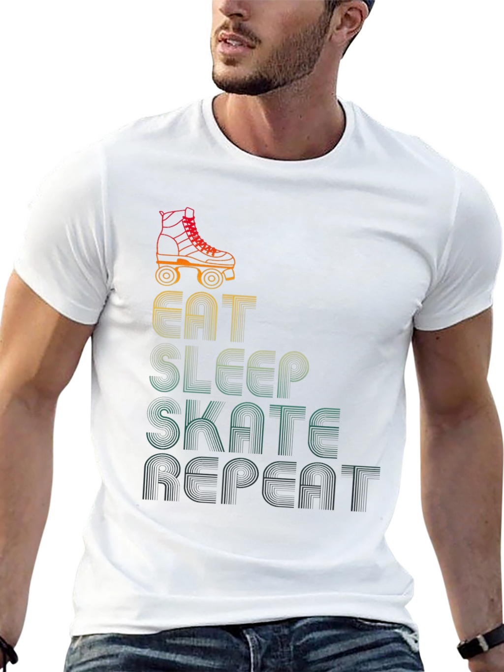 Eat Sleep Skate Repeat Graphic T-Shirt