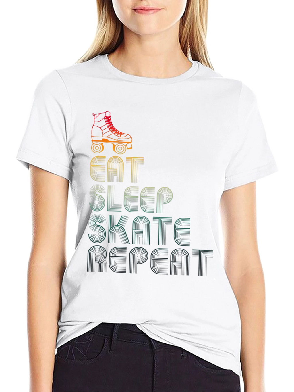 Eat Sleep Skate Repeat Graphic T-Shirt
