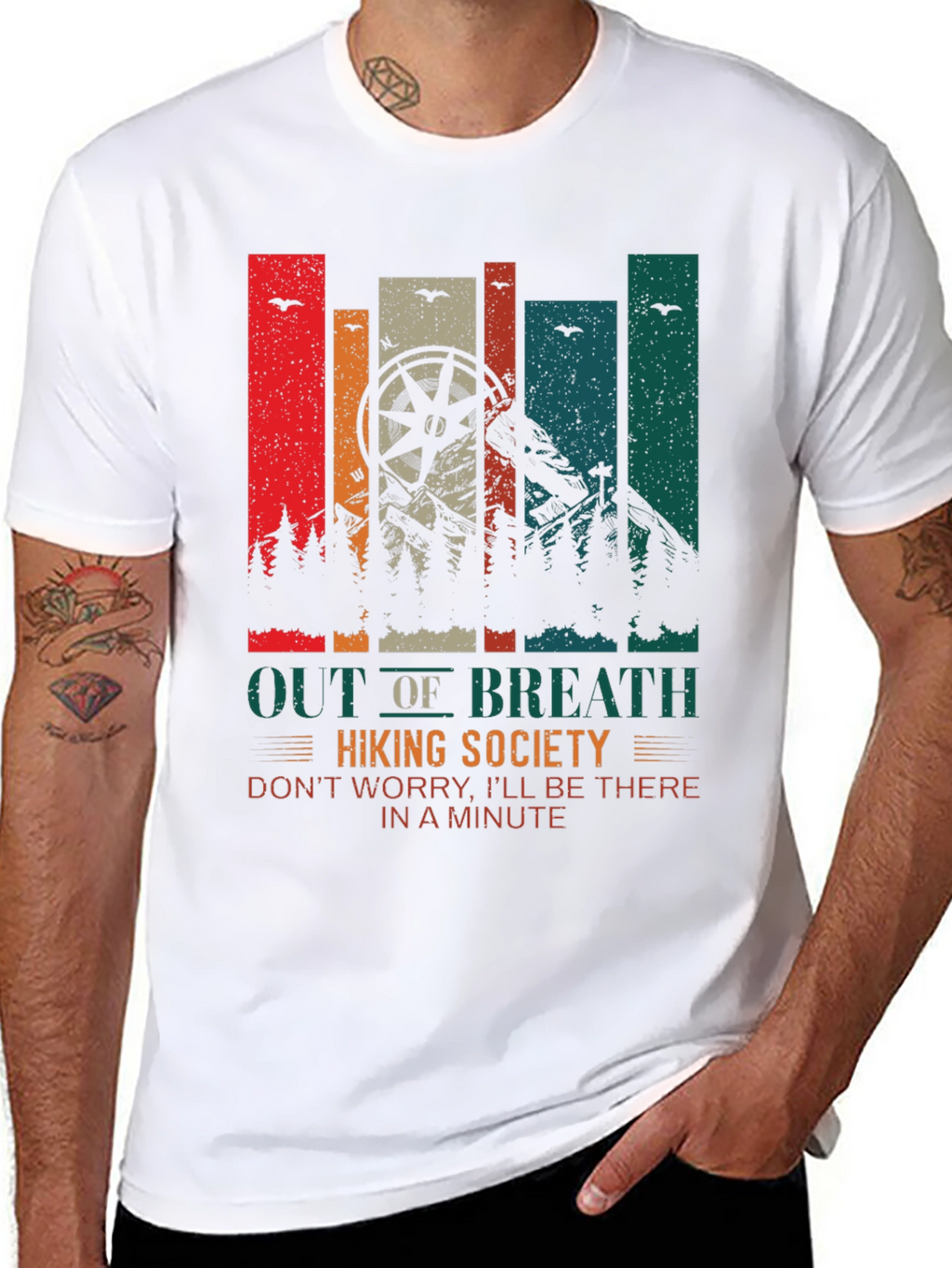 Out of Breath Hiking Society Graphic Tee